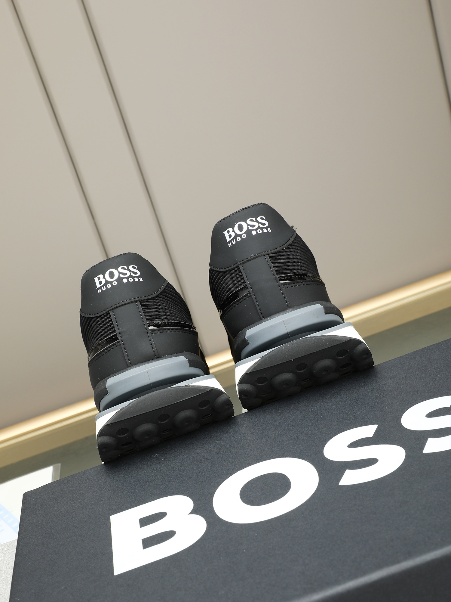 BOSS Men's Leather Sneakers - Comfortable, Stylish, and Versatile black Shoes 6 i1745312481490 9672 0 4