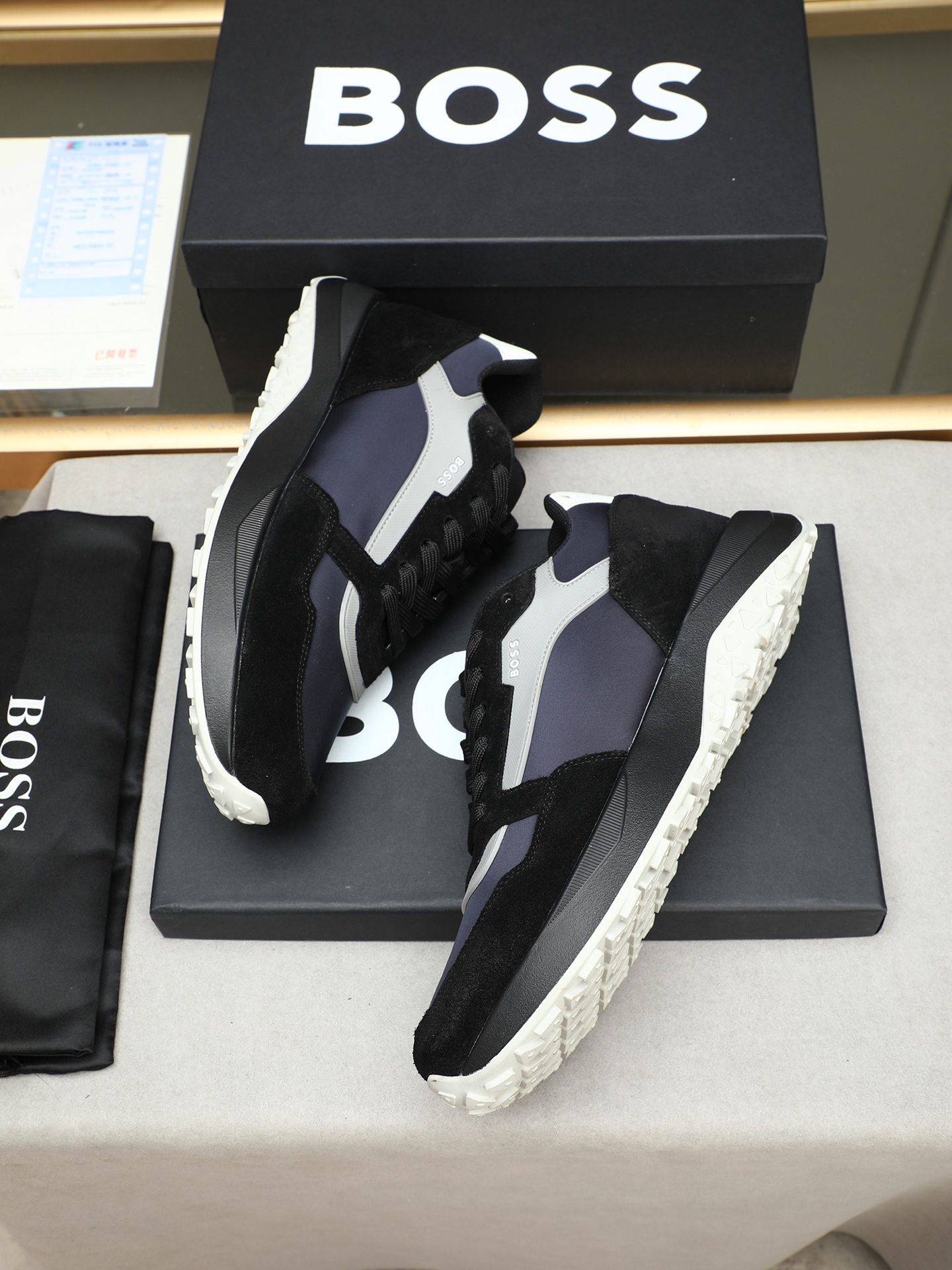 BOSS Men's Leather Sneakers - Comfortable, Stylish, and Durable 9 i1745312584899 1902 0 7