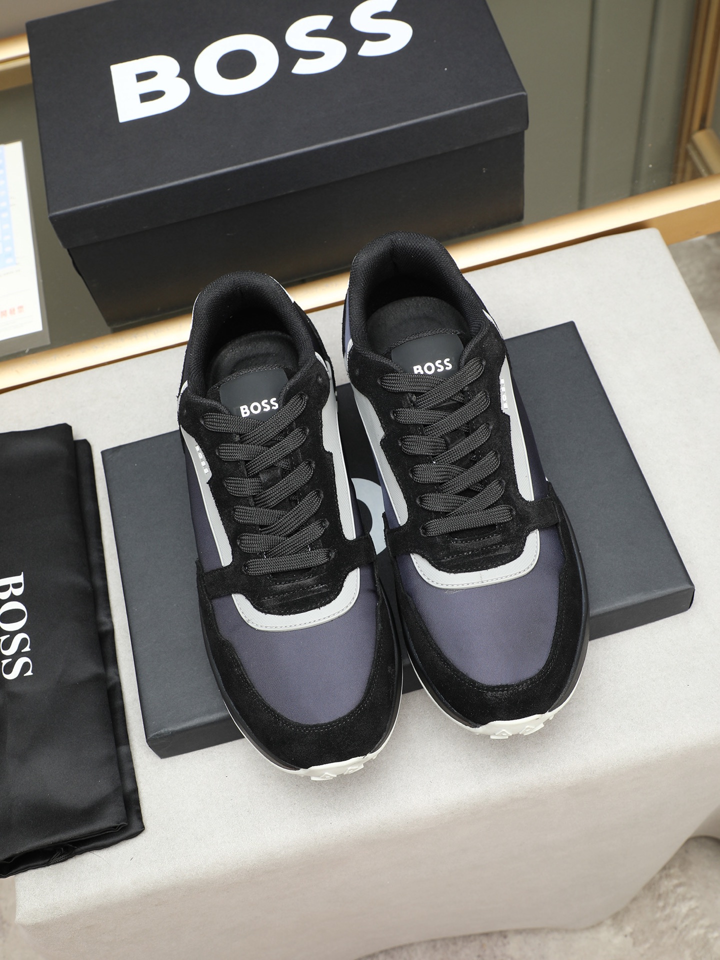 BOSS Men's Leather Sneakers - Comfortable, Stylish, and Durable 8 i1745312584914 3566 0 6