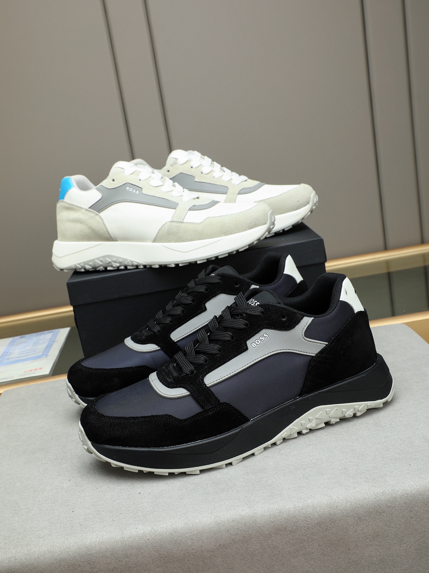BOSS Men's Leather Sneakers - Comfortable, Stylish, and Durable 10 i1745312586190 1844 0 8