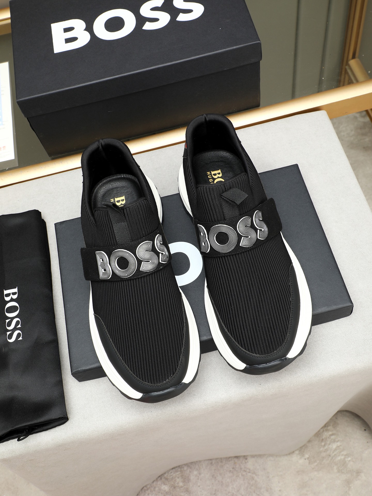 HUGO BOSS Men's Slip-On Sneakers - Leather, Breathable, Durable 9 i1745312664315 7617 0 7