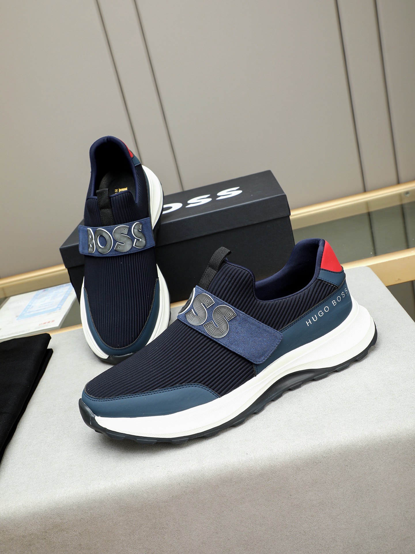 Hugo Boss Men's Slip-On Sneakers - Comfortable & Stylish Shoes 9 i1745312680252 9255 0 7
