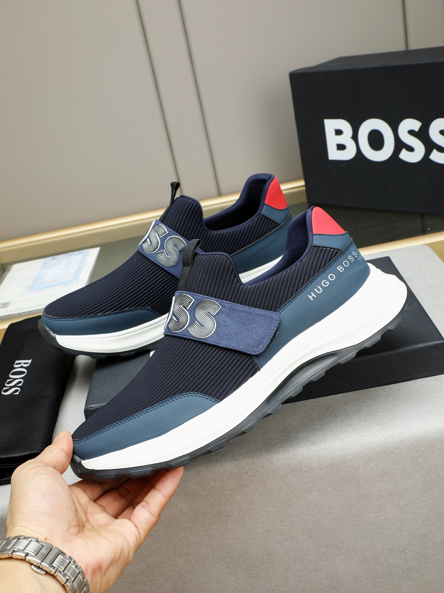 Hugo Boss Men's Slip-On Sneakers - Comfortable & Stylish Shoes 3 i1745312680277 7766 0 1