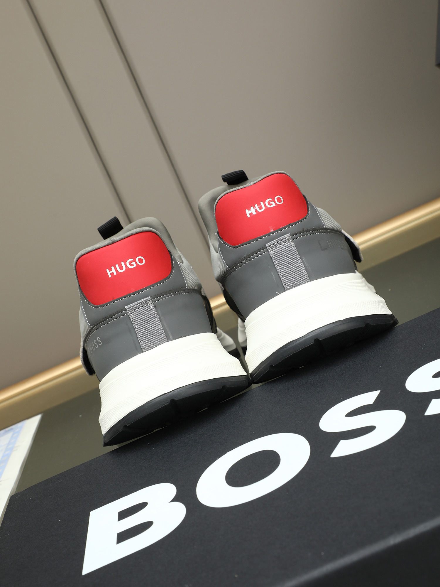 HUGO BOSS Men's Leather Slip-On Sneakers Comfortable Casual Shoes 6 i1745312692511 3250 0 4