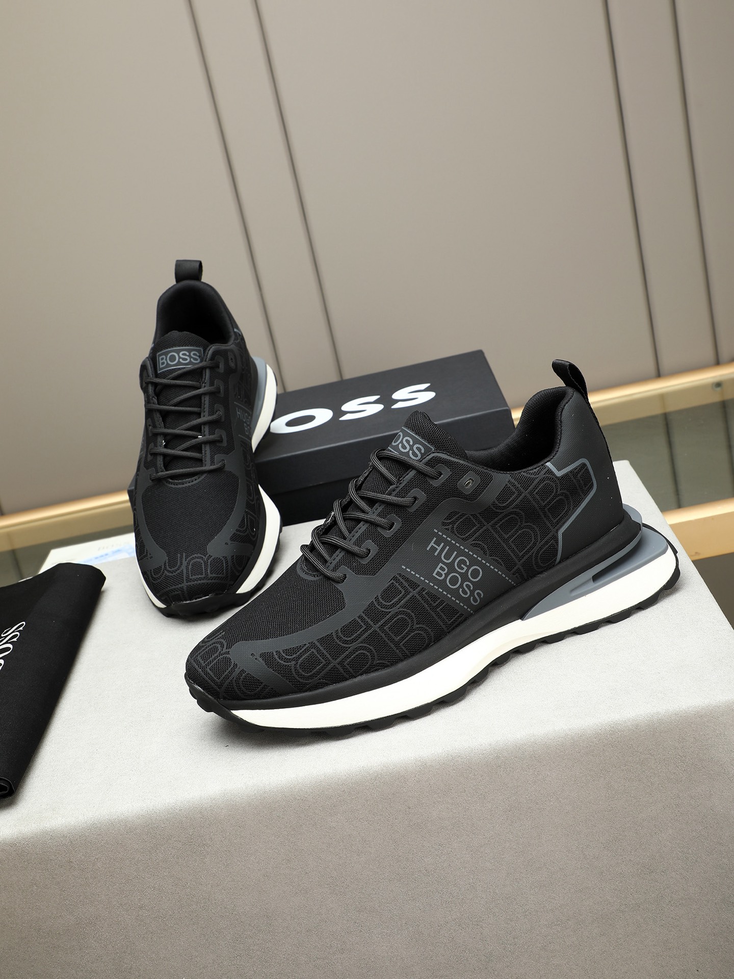 HUGO BOSS Men's Low-Top Sneakers Breathable Mesh Upper, Available in Multiple Colors 10 i1745312870582 9895 0 8