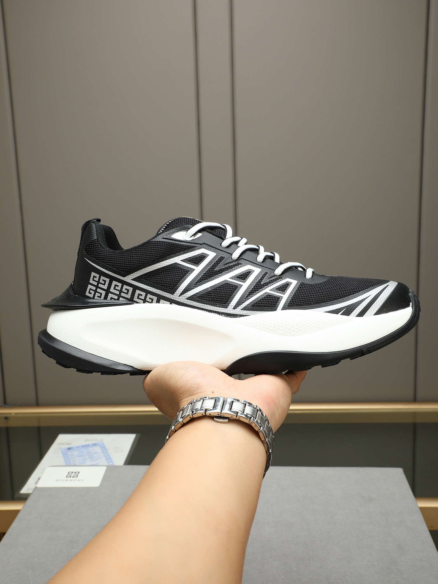 Givenchy Giv 1 Men's Chunky Height Increasing Casual Sneakers - Stylish & Comfy 1 Givenchy Giv 1 Men's Chunky Height Increasing Casual Sneakers - Stylish & Comfy