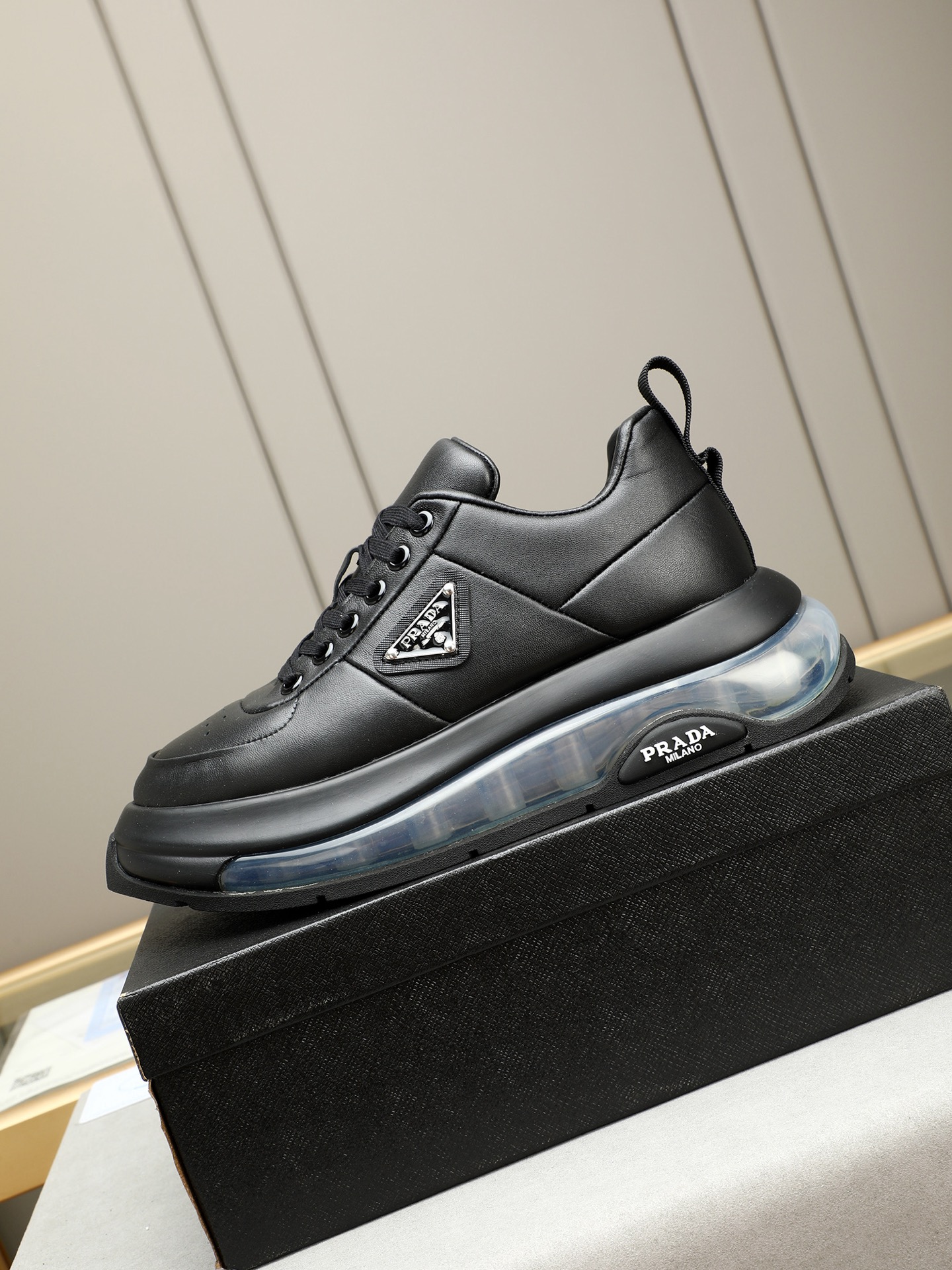 Prada Men's Leather Sneakers with Air Cushion Sole - Comfortable & Stylish 7 i1745484195882 8653 0 5