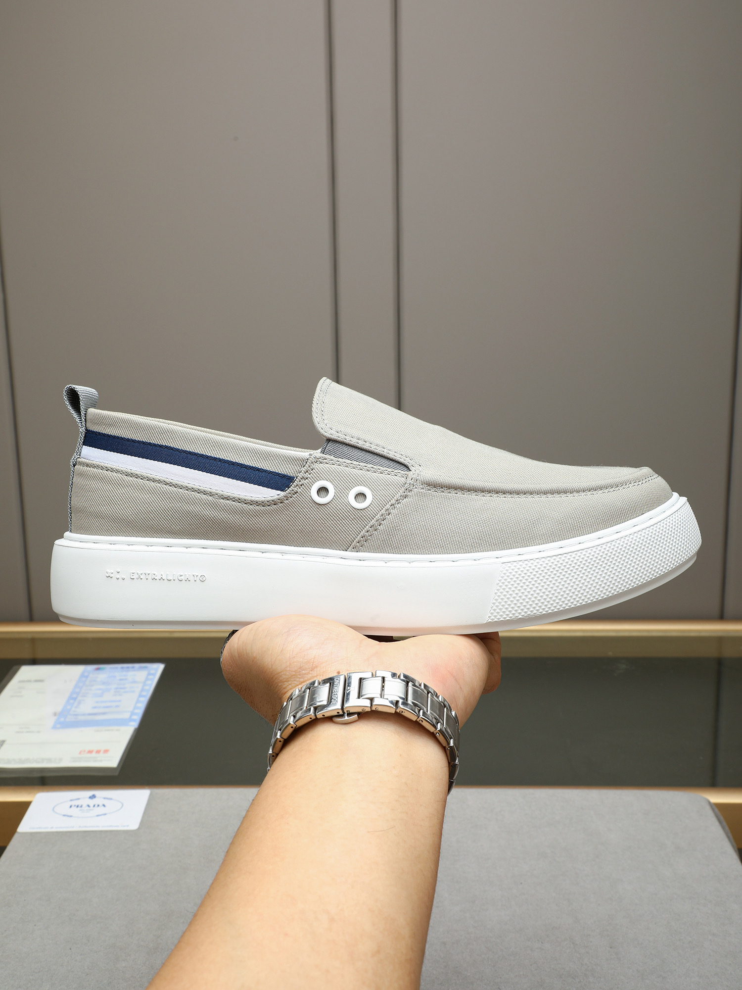 Prada Men's Casual Slip-On Loafers Lightweight Breathable Canvas Shoes 2 i1745658359144 2393 0 0