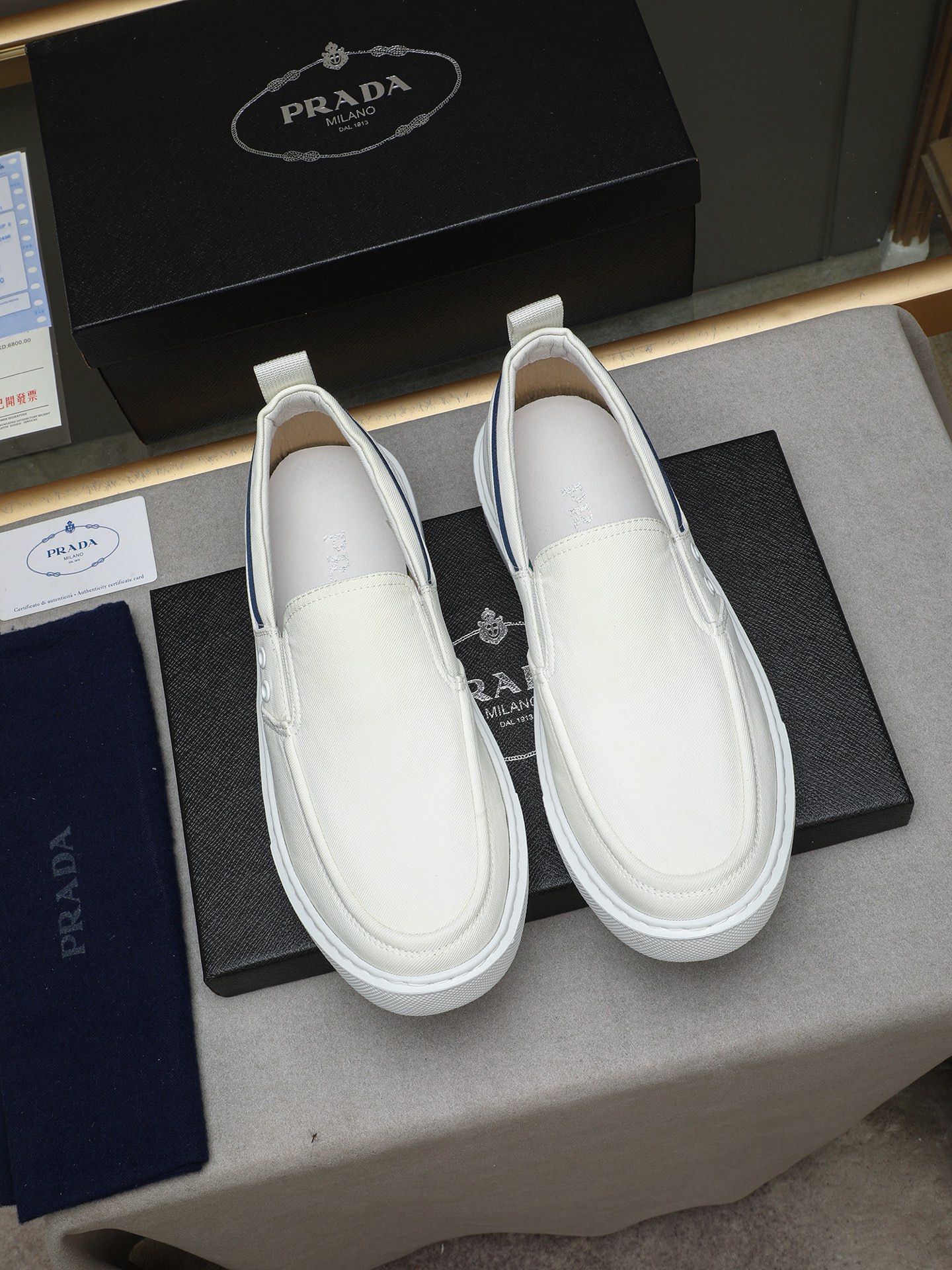 Prada New Casual Canvas Shoes,Italian Waterproof Fabric,Super Comfortable 8 i1745658386265 9327 0 6