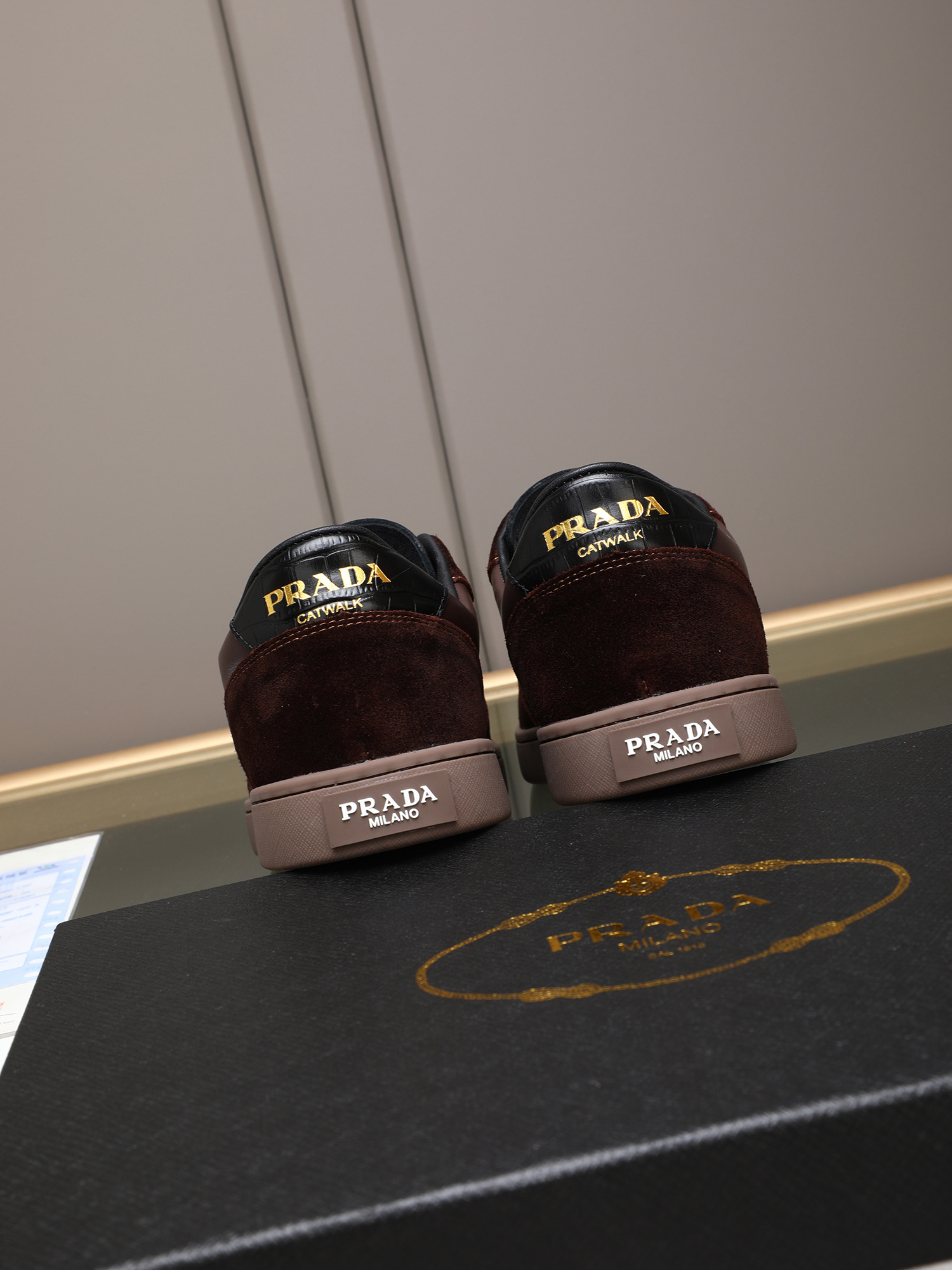 Prada Men's Fashionable Casual Sneakers - Leather, Breathable Lining 6 i1746697177330 2387 0 4