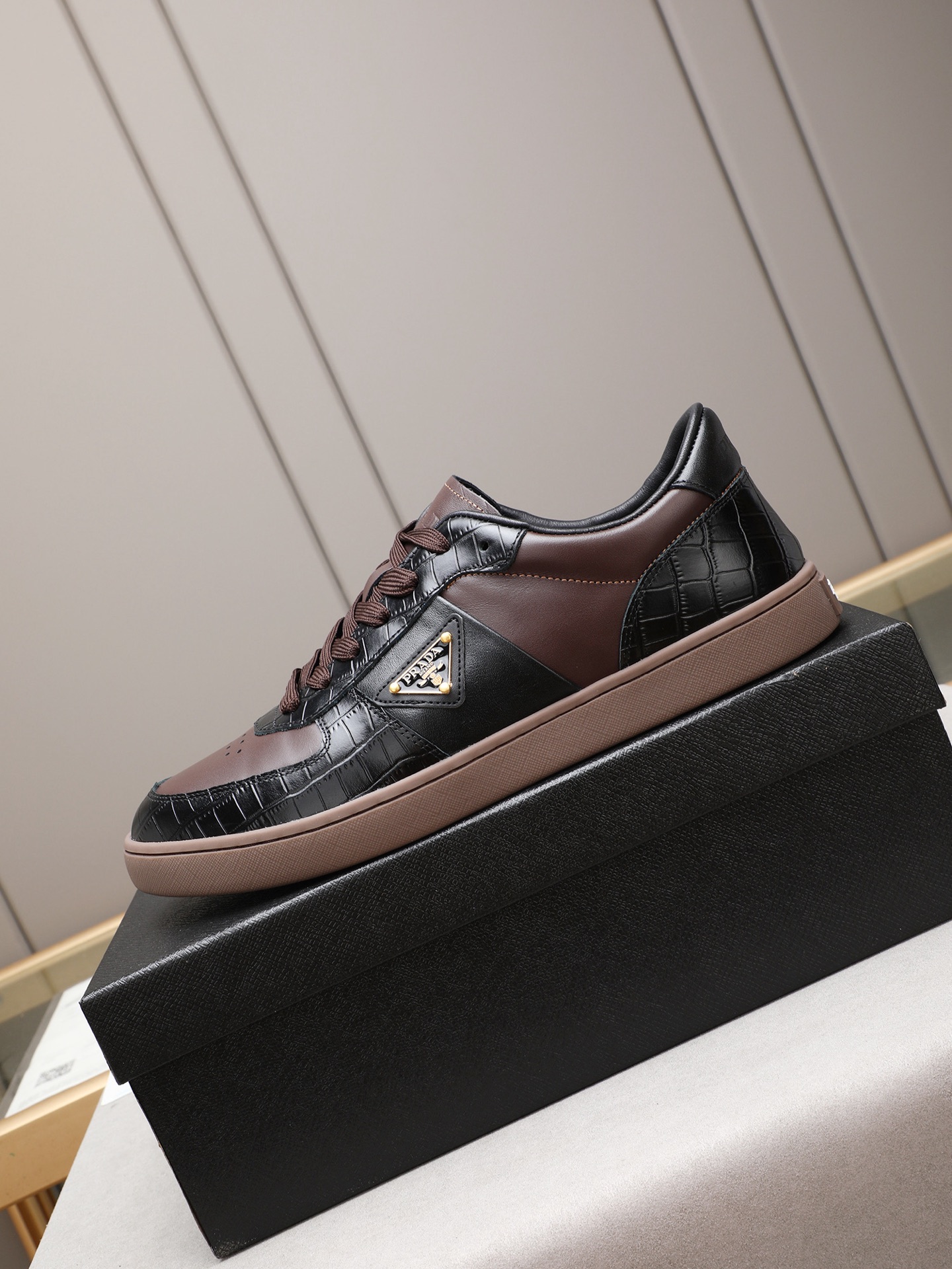 Prada Men's Fashion Sneakers Low-Top Leather Casual Shoes Size 38-44 6 i1746697302457 9430 0 4