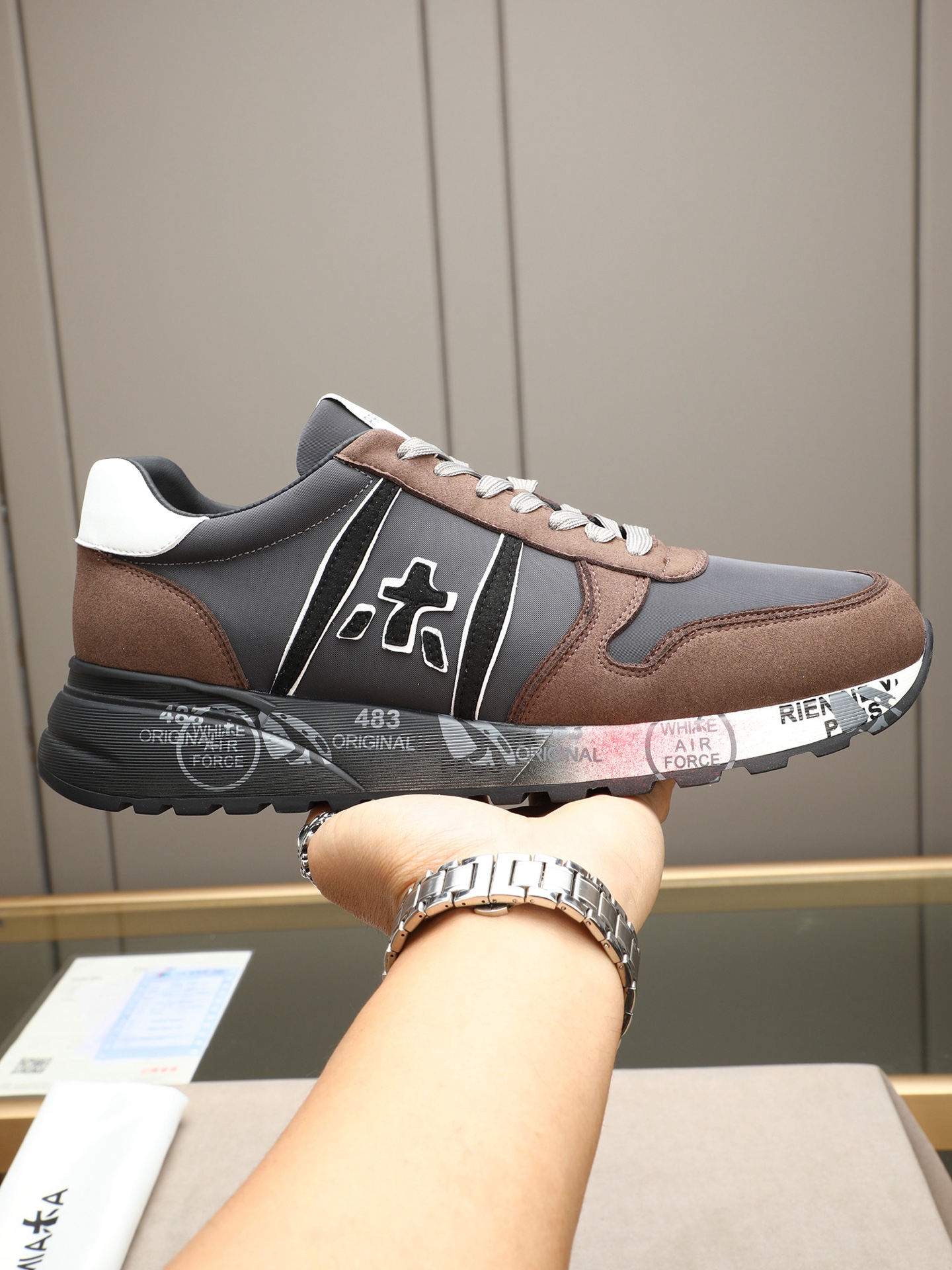 NO:345885,P PREMIATA (Premiata) fashion, sports, casual, jogging, men's shoes. Primiata Italian famous products have a century-old history, all craftsmanship are all hand-made, and the LOGO with the same word as the word 