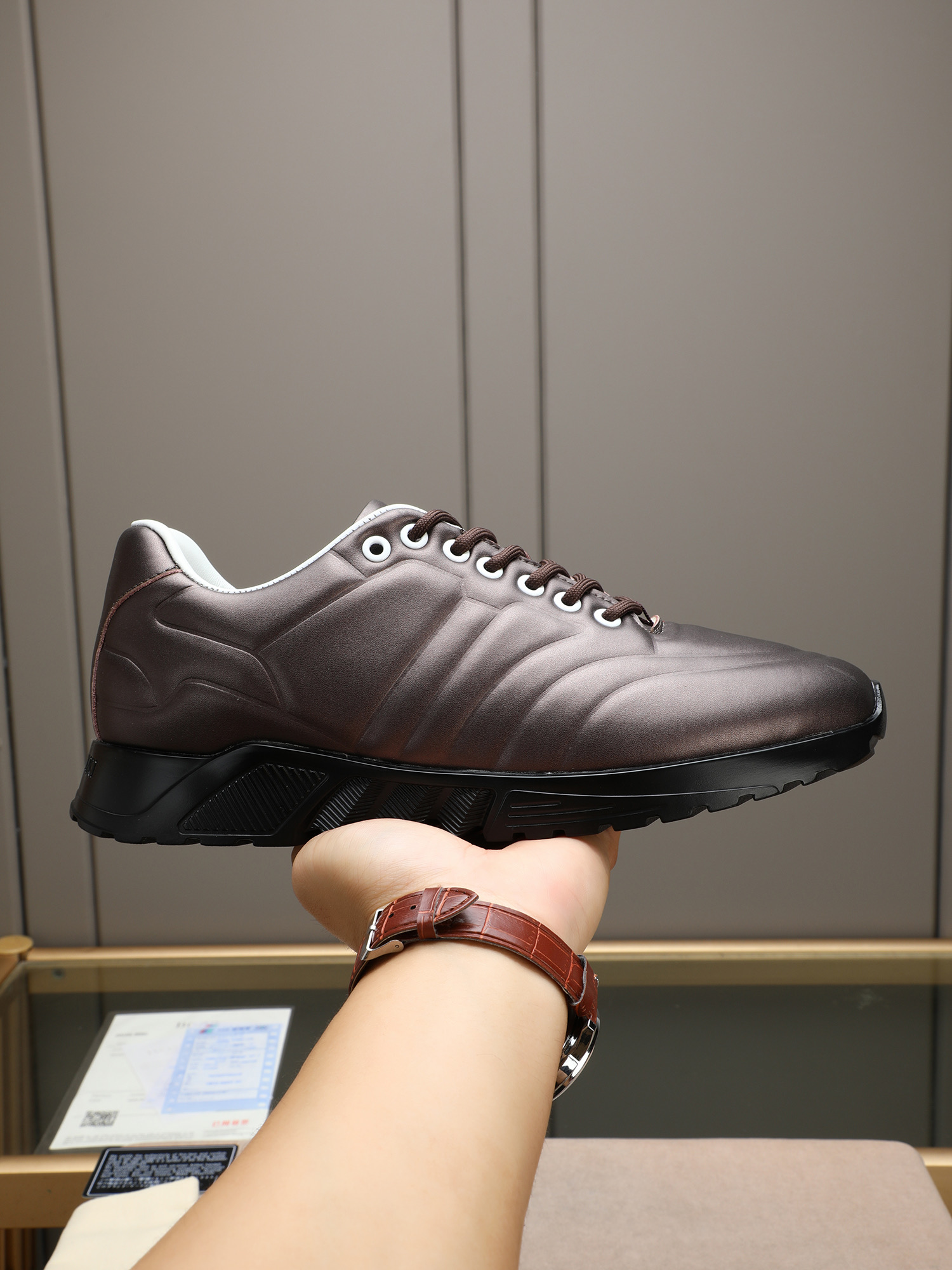 Armani Style Leather Men's Shoes Lookbook Reference image 1