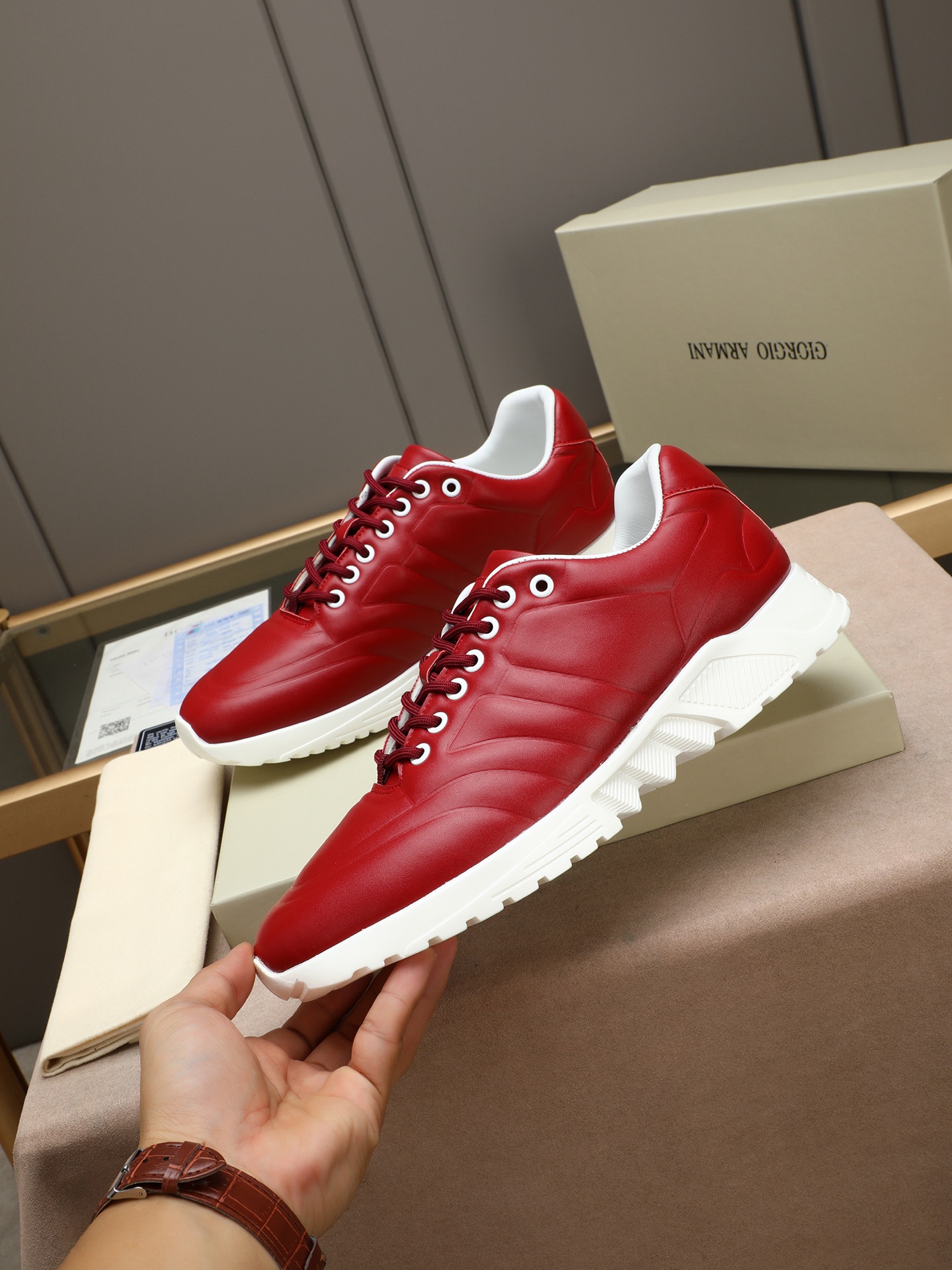 Armani Style Leather Men's Shoes Lookbook Reference image 2