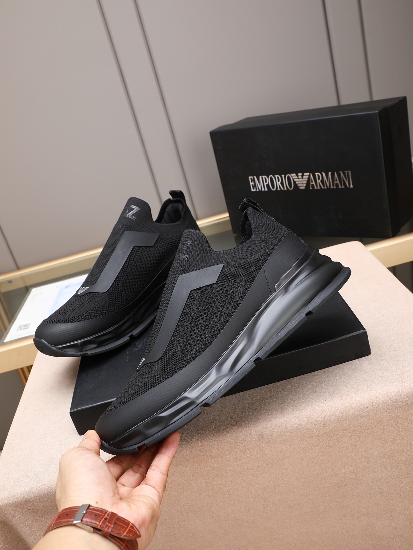 Armani Style Leather Men's Shoes Lookbook Reference image 2