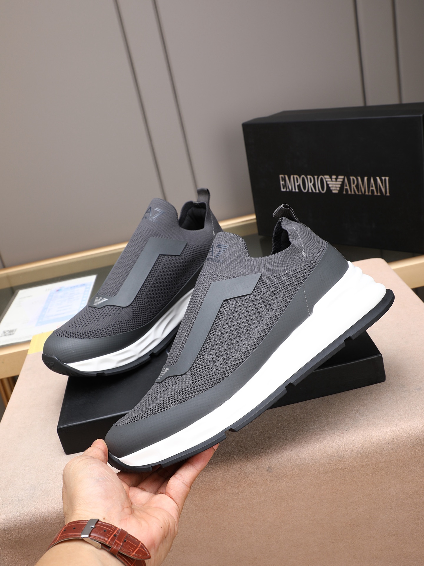 Armani Style Leather Men's Shoes Lookbook Reference image 2