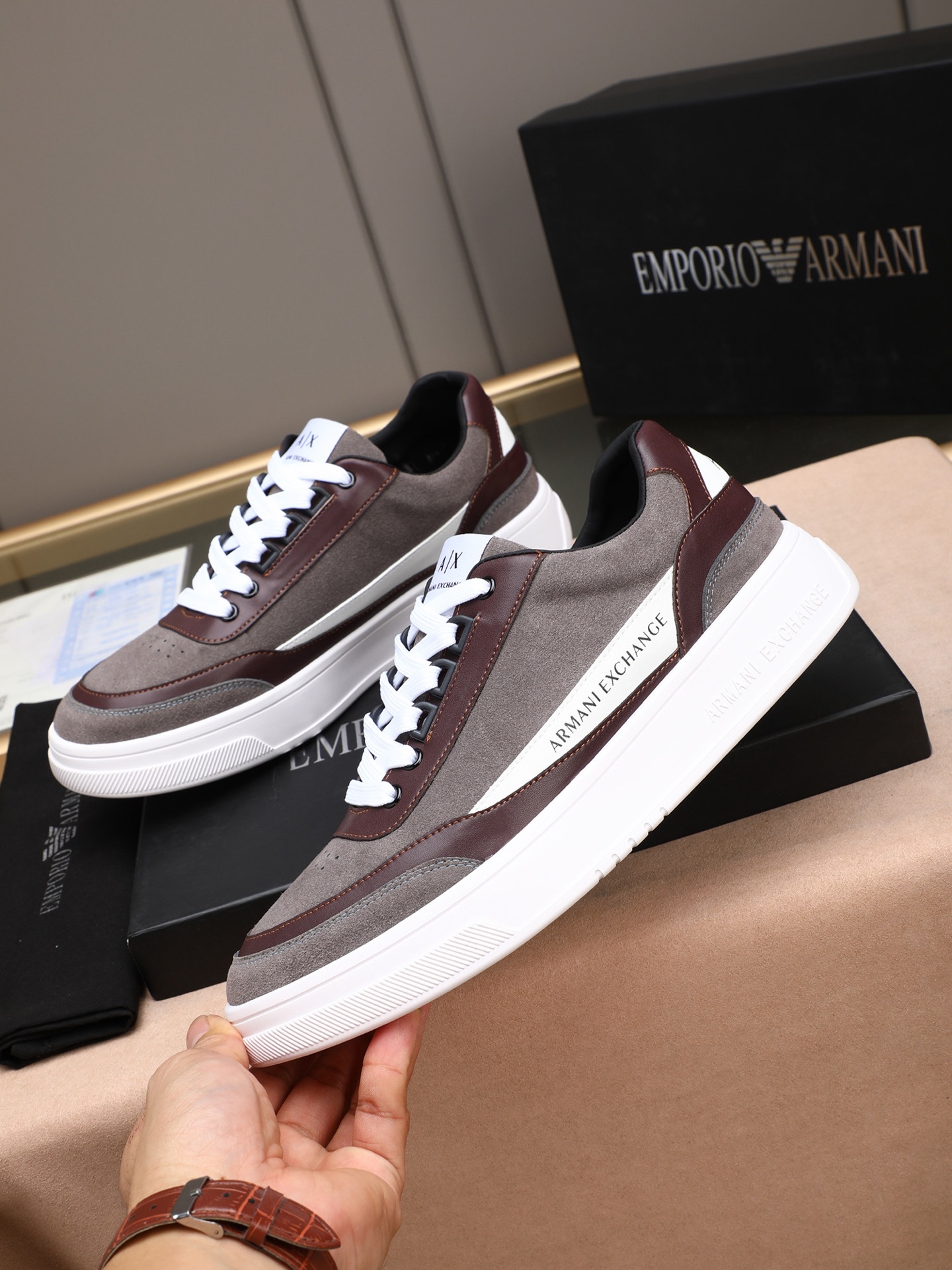 Armani Style Leather Men's Shoes Lookbook Reference image 2