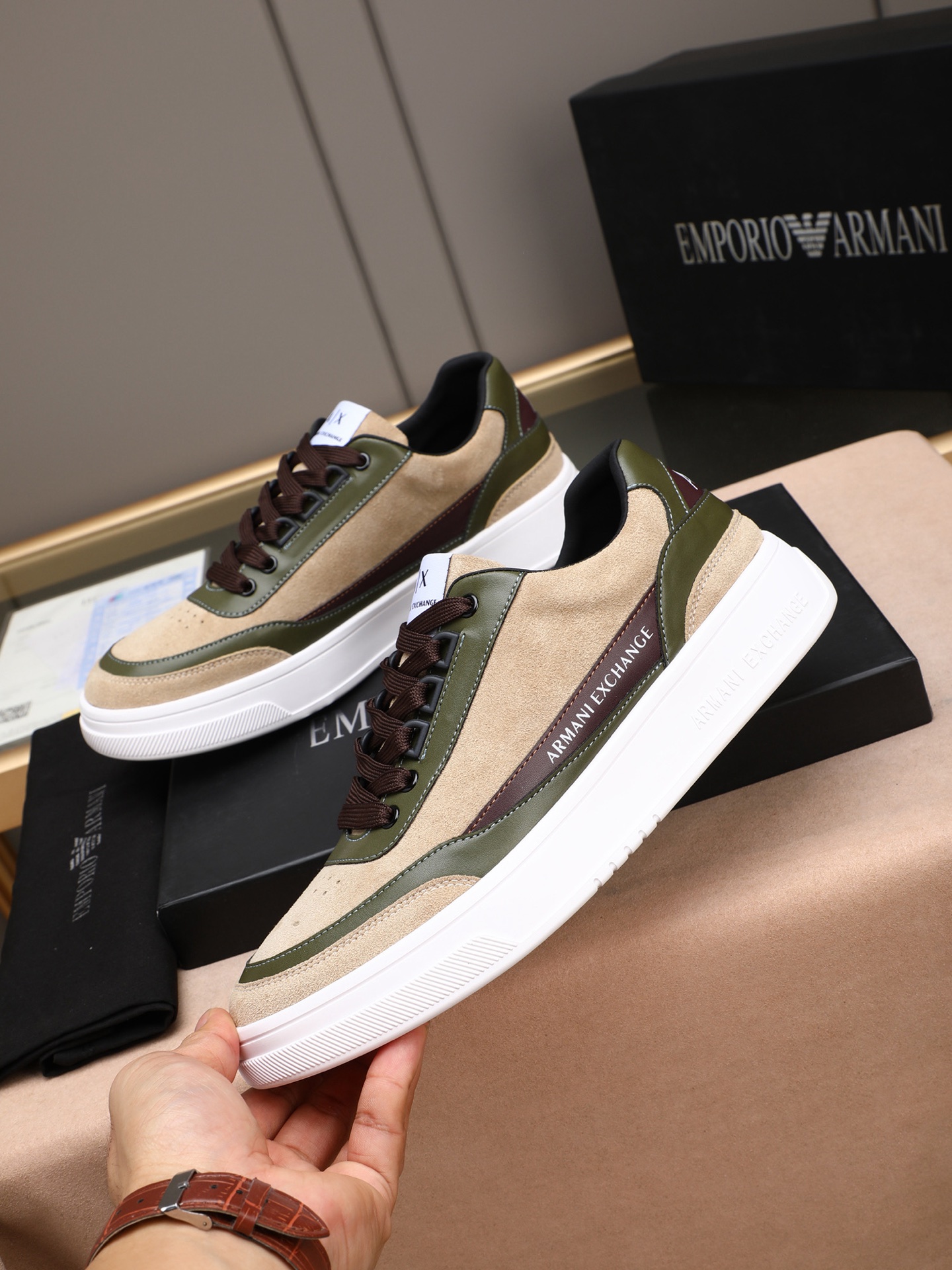 Armani Style Leather Men's Shoes Lookbook Reference image 2