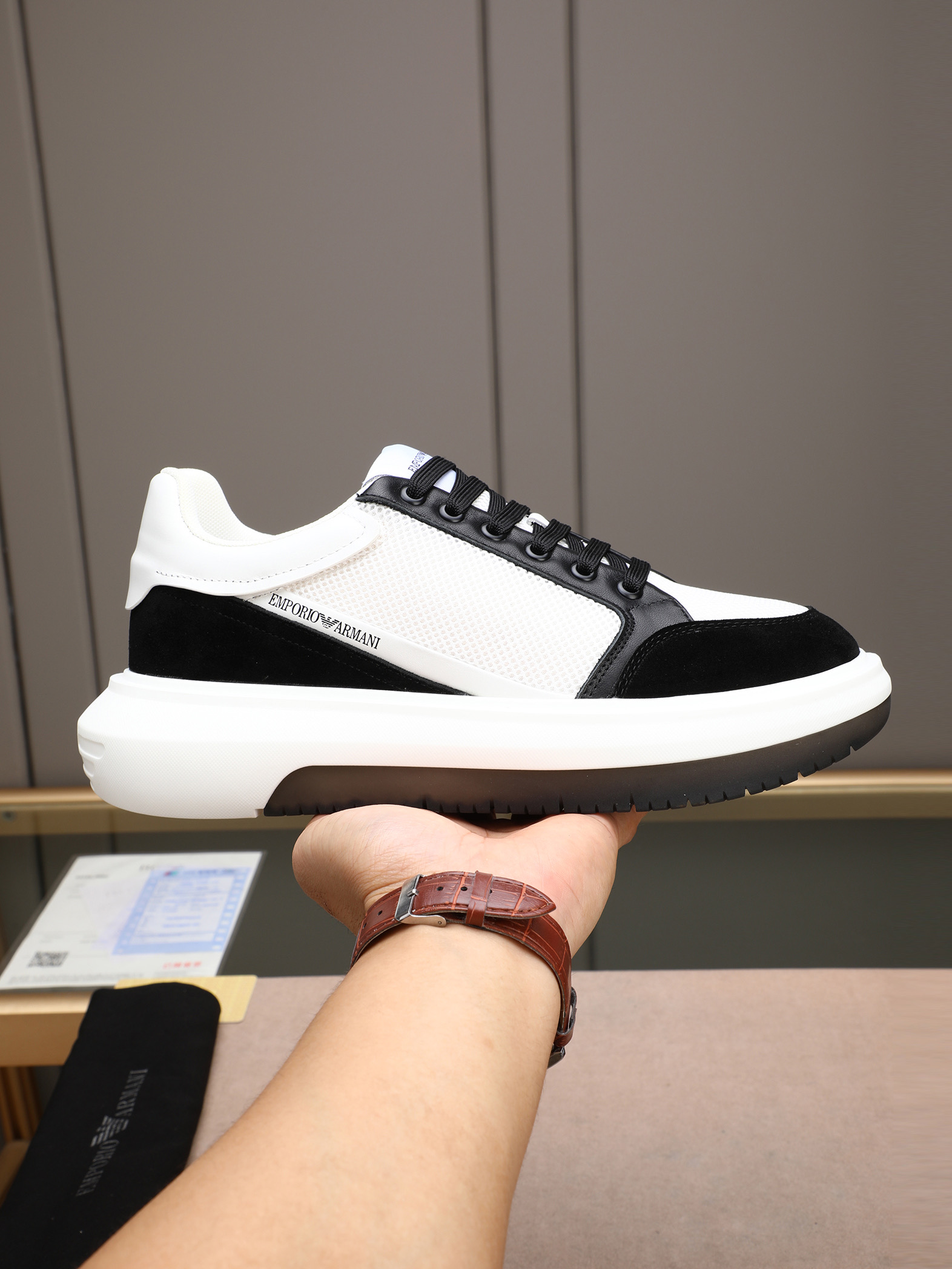 Armani Style Leather Men's Shoes Lookbook Reference image 1