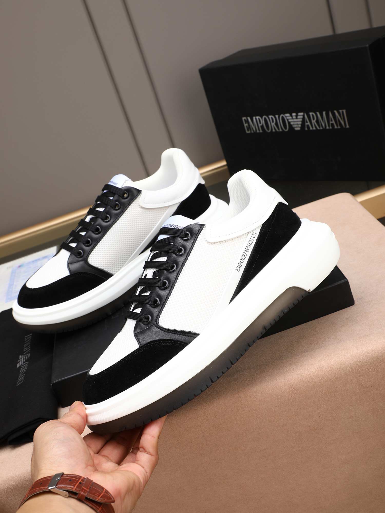 Armani Style Leather Men's Shoes Lookbook Reference image 2