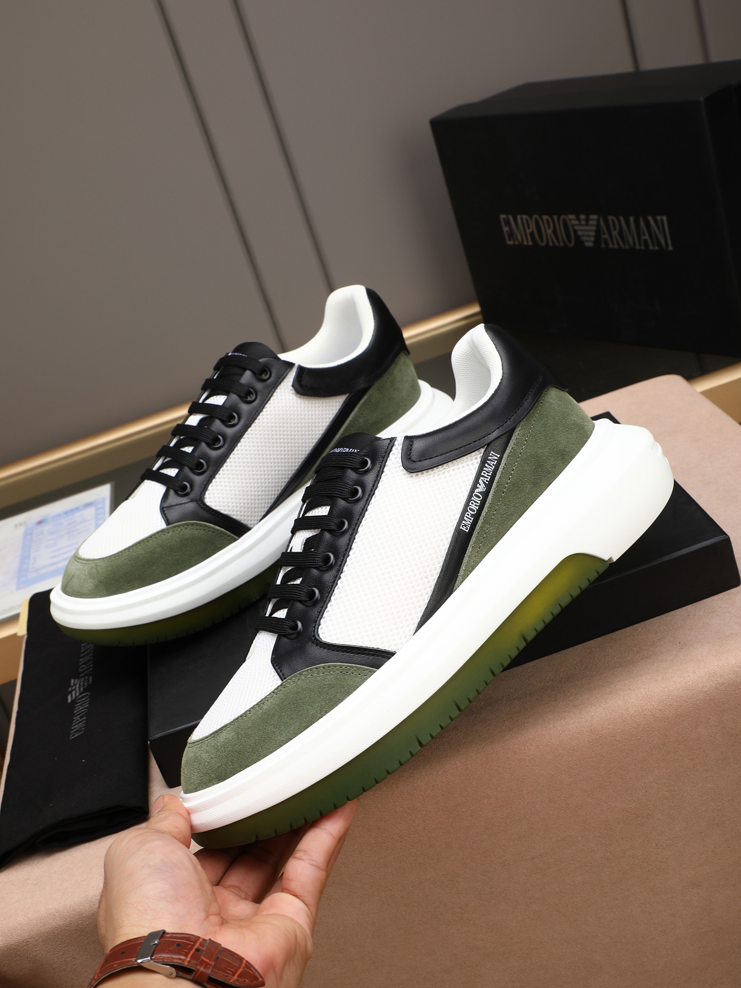 Armani Style Leather Men's Shoes Lookbook Reference image 2