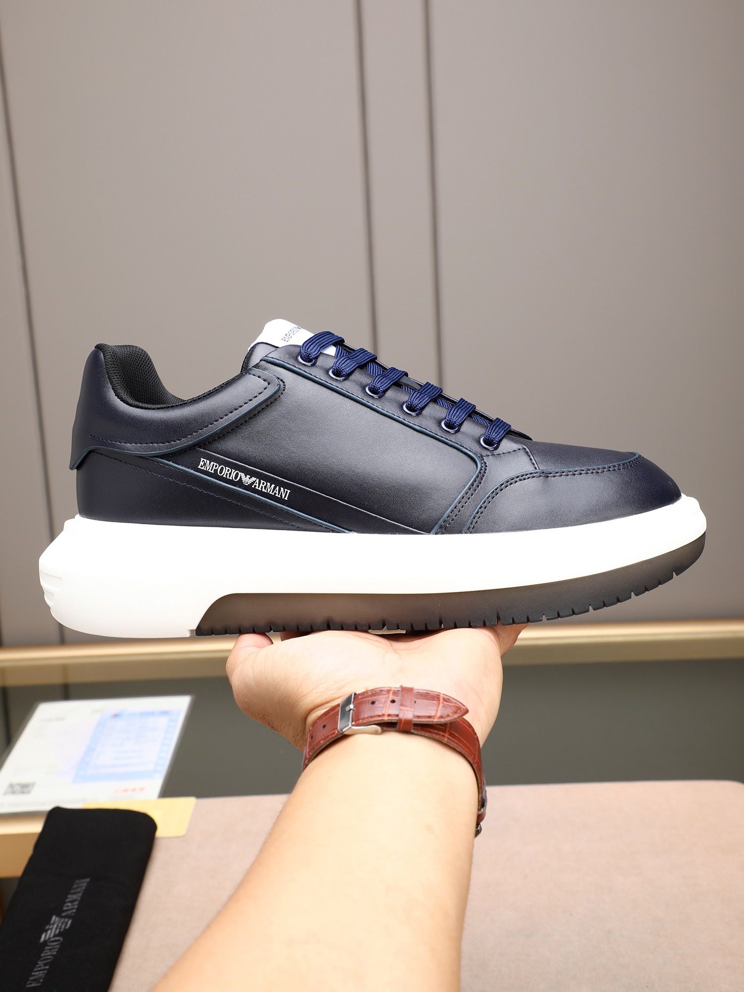 Armani Style Leather Men's Shoes Lookbook Reference image 1