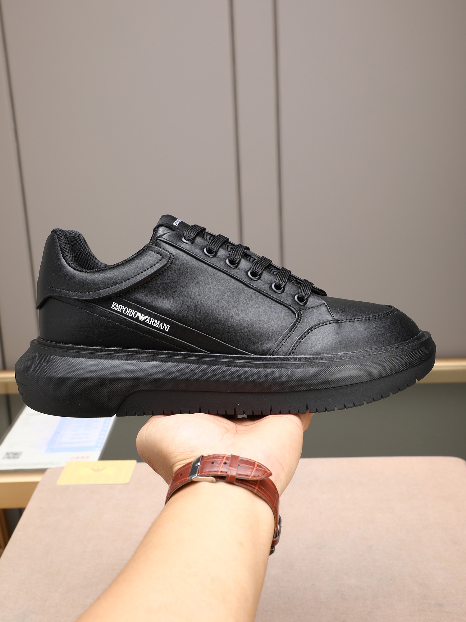 Armani Style Leather Men's Shoes Lookbook Reference image 1