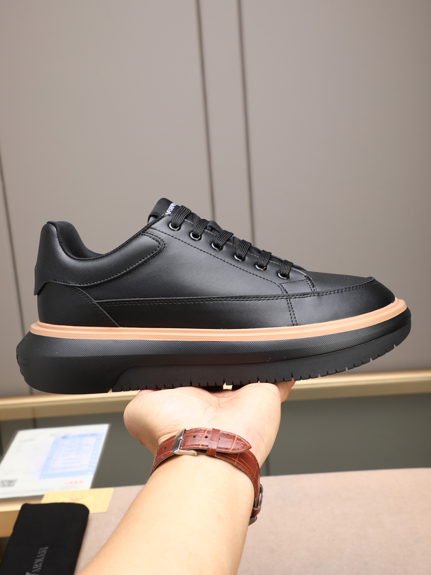 Armani Style Leather Men's Shoes Lookbook Reference image 1