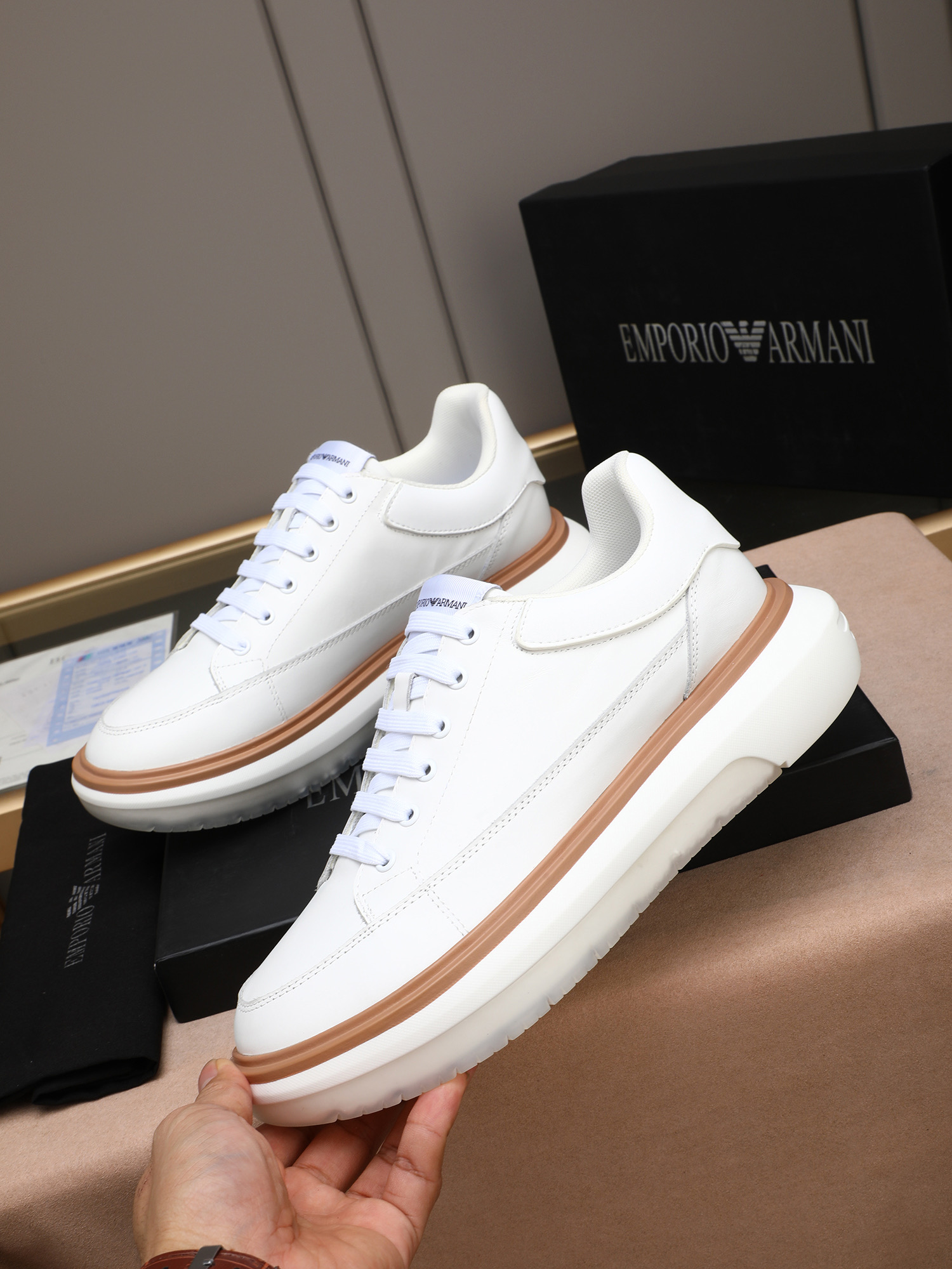 Armani Style Leather Men's Shoes Lookbook Reference image 2