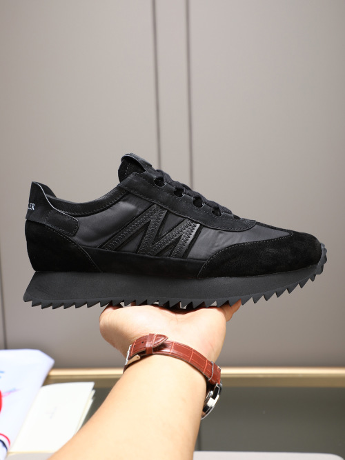 Moncler Men's Black Outdoor Lace-Up Sneakers - Comfortable & Stylish 1 Moncler Men's Black Outdoor Lace-Up Sneakers - Comfortable & Stylish