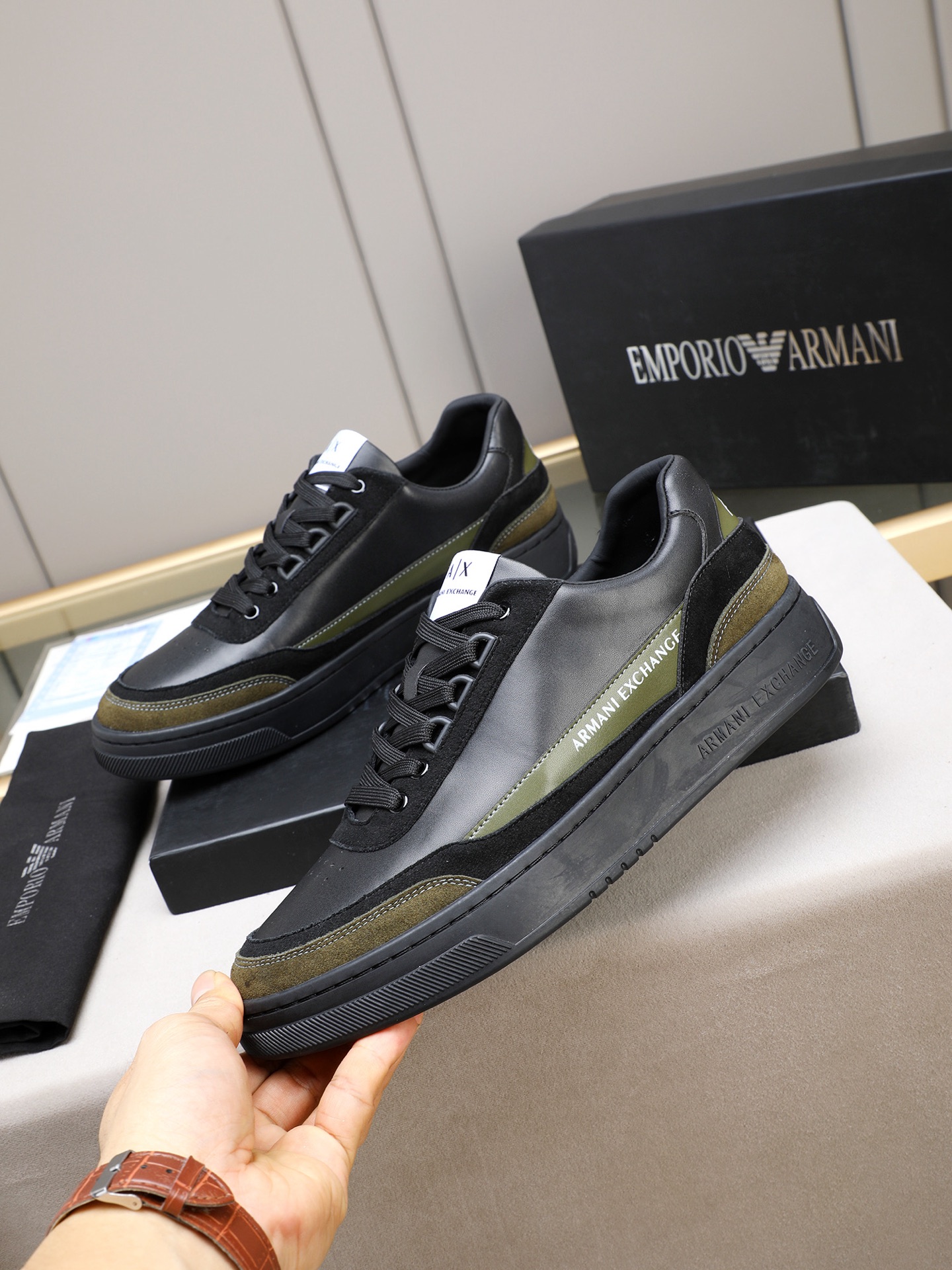 Armani Style Leather Men's Shoes Lookbook Reference image 2