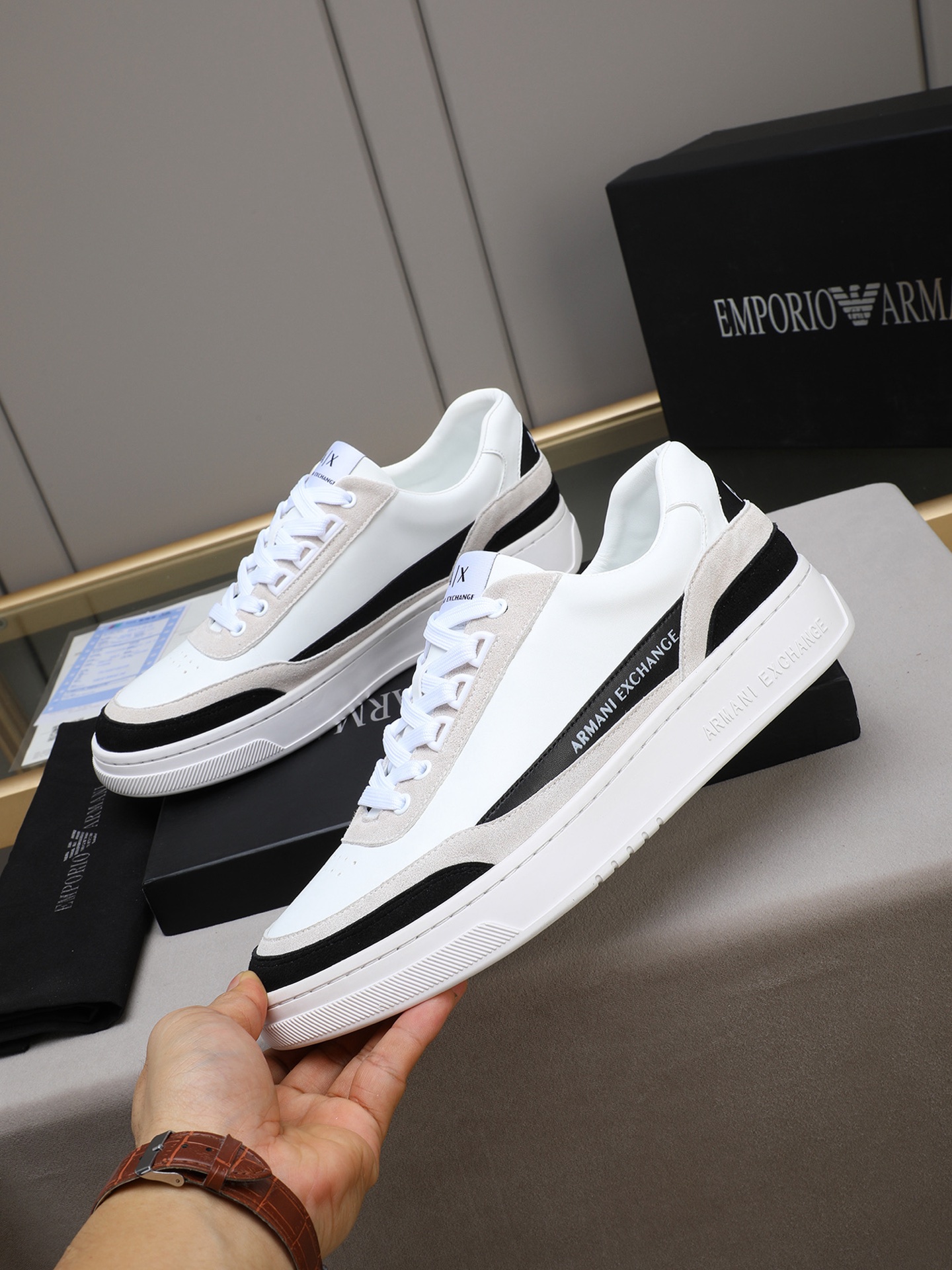 Armani Style Leather Men's Shoes Lookbook Reference image 2