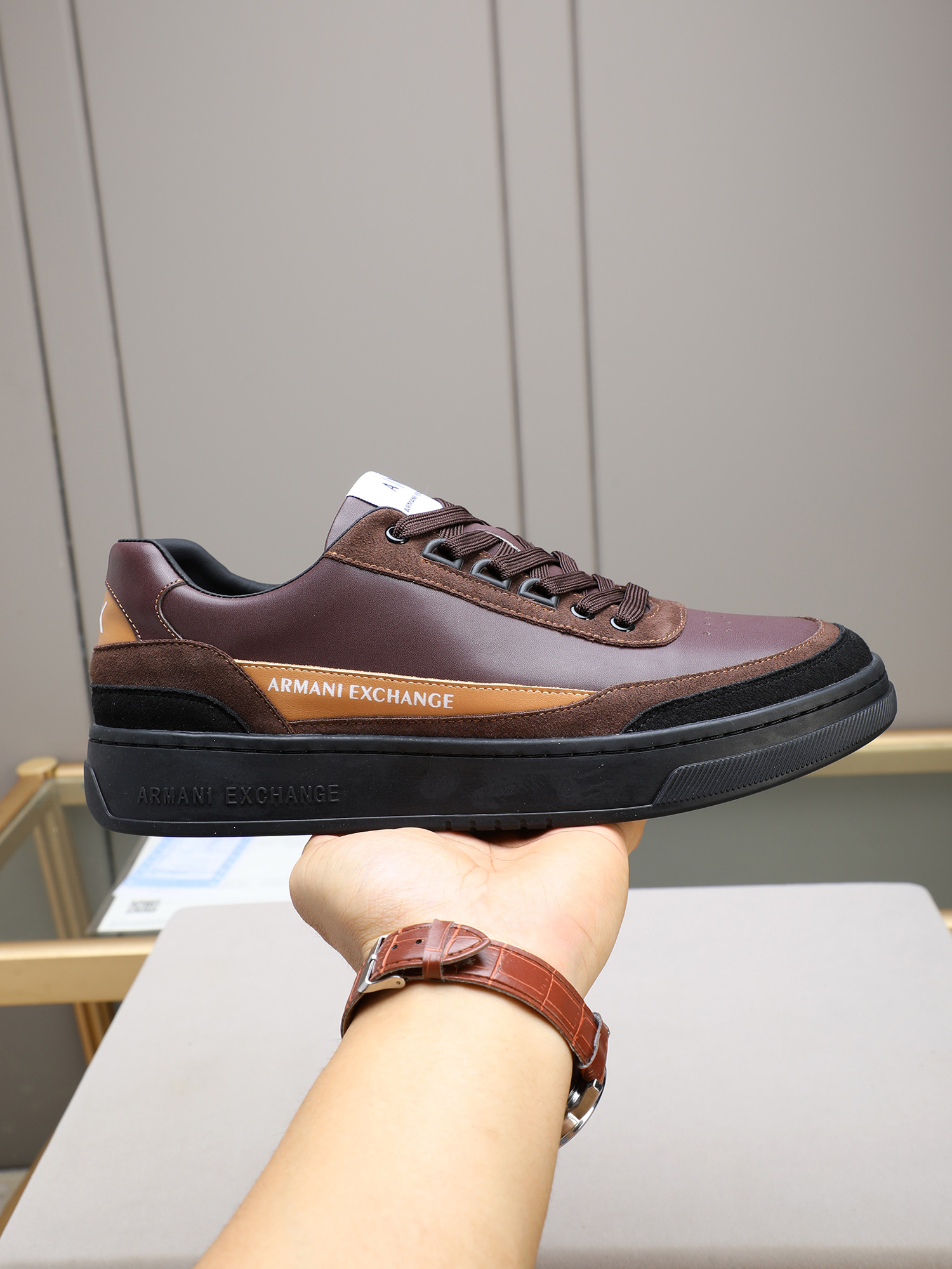 Armani Style Leather Men's Shoes Lookbook Reference image 1