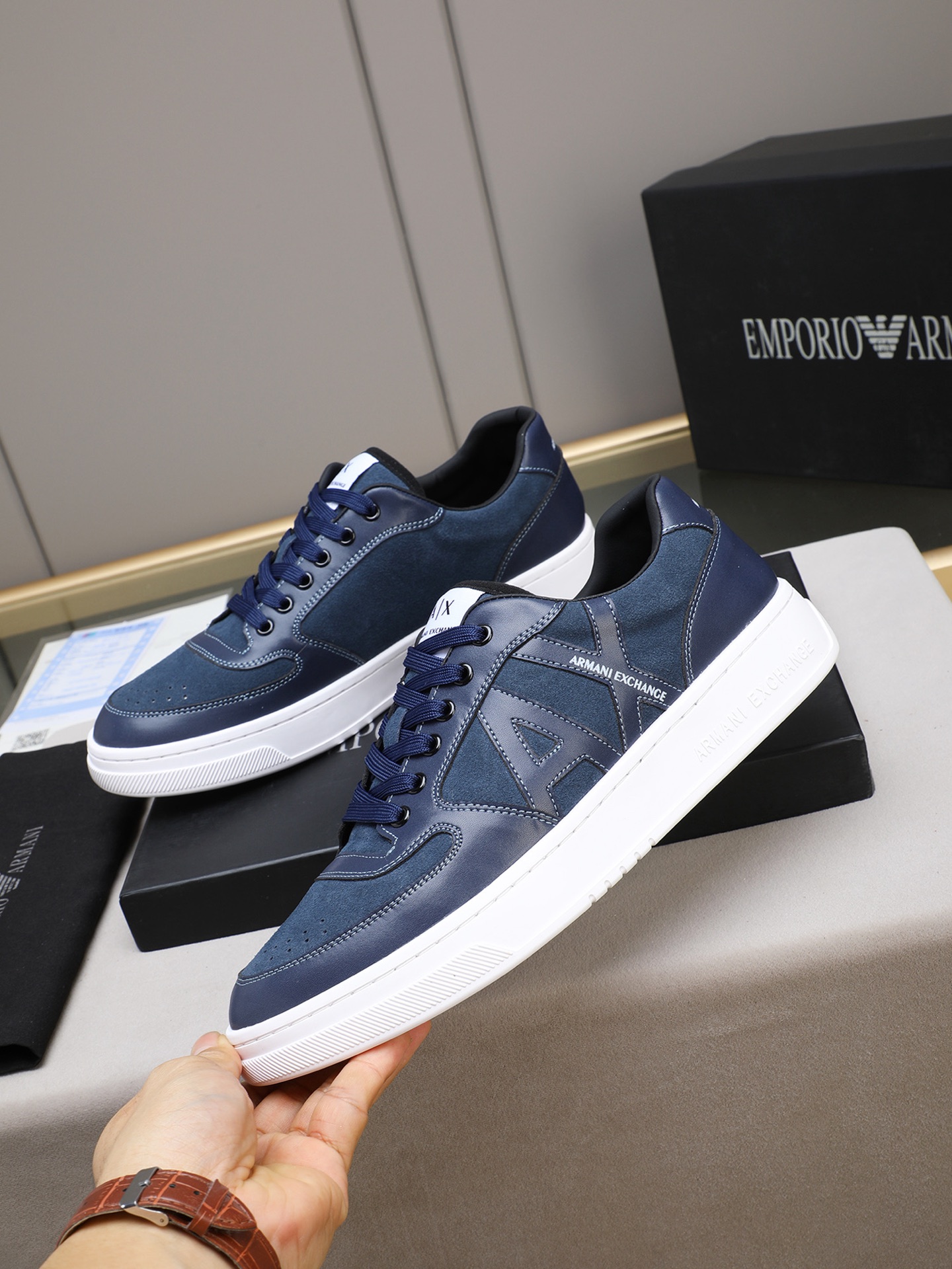 Armani Style Leather Men's Shoes Lookbook Reference image 2