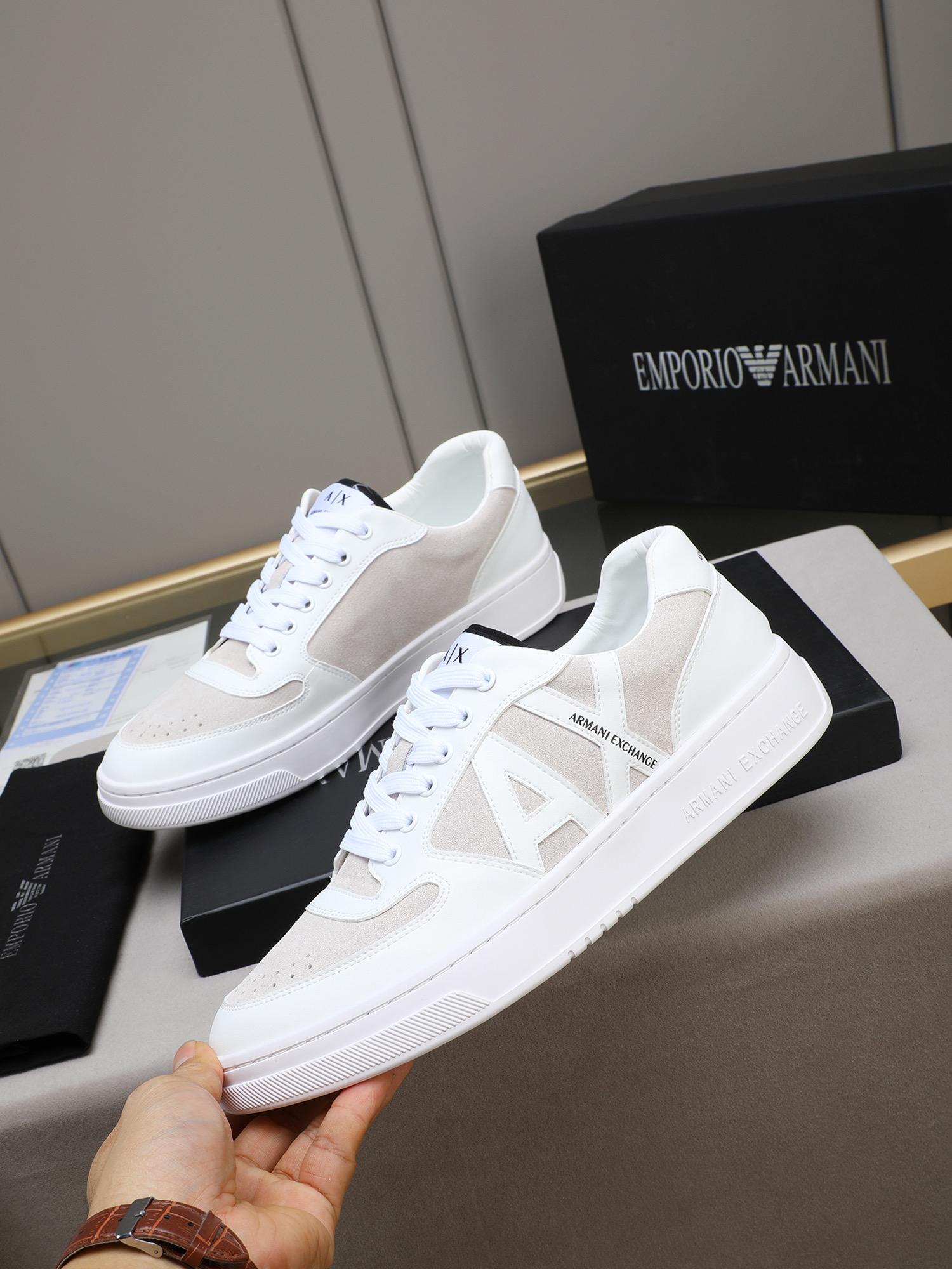 Armani Style Leather Men's Shoes Lookbook Reference image 2