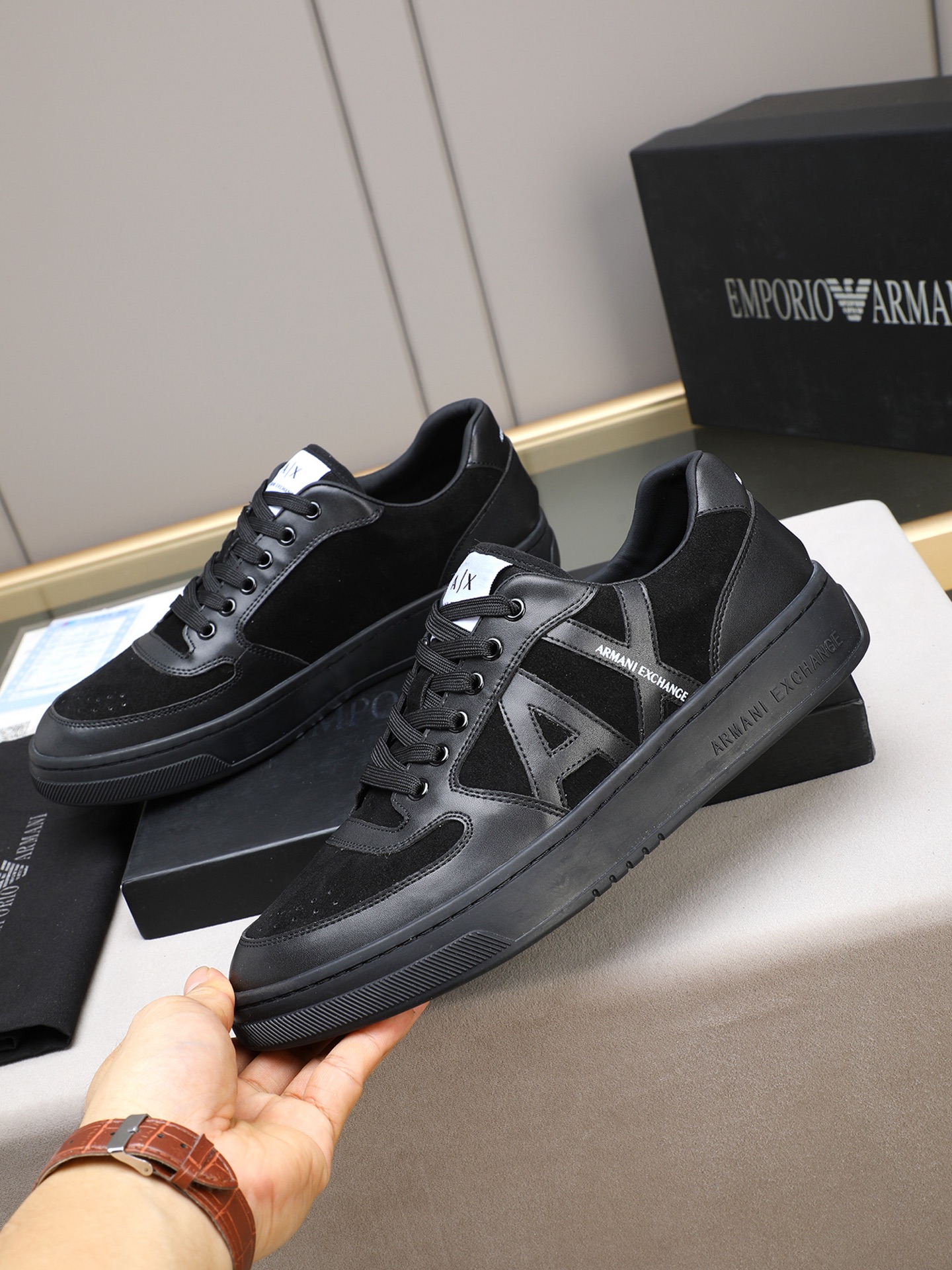 Armani Style Leather Men's Shoes Lookbook Reference image 2