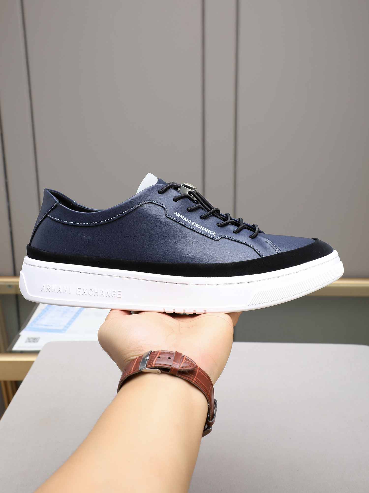 Armani Style Leather Men's Shoes Lookbook Reference image 1