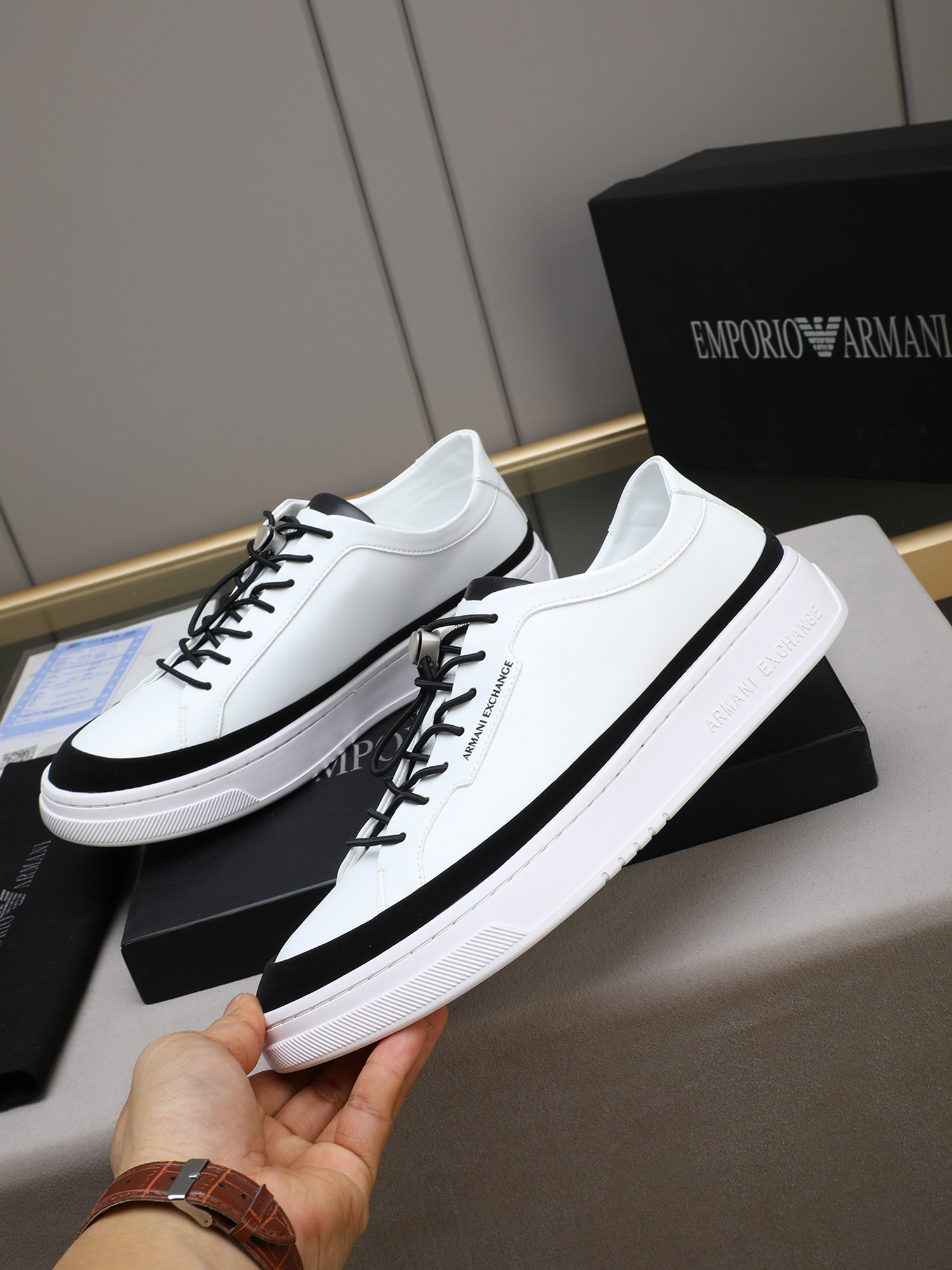 Armani Style Leather Men's Shoes Lookbook Reference image 2