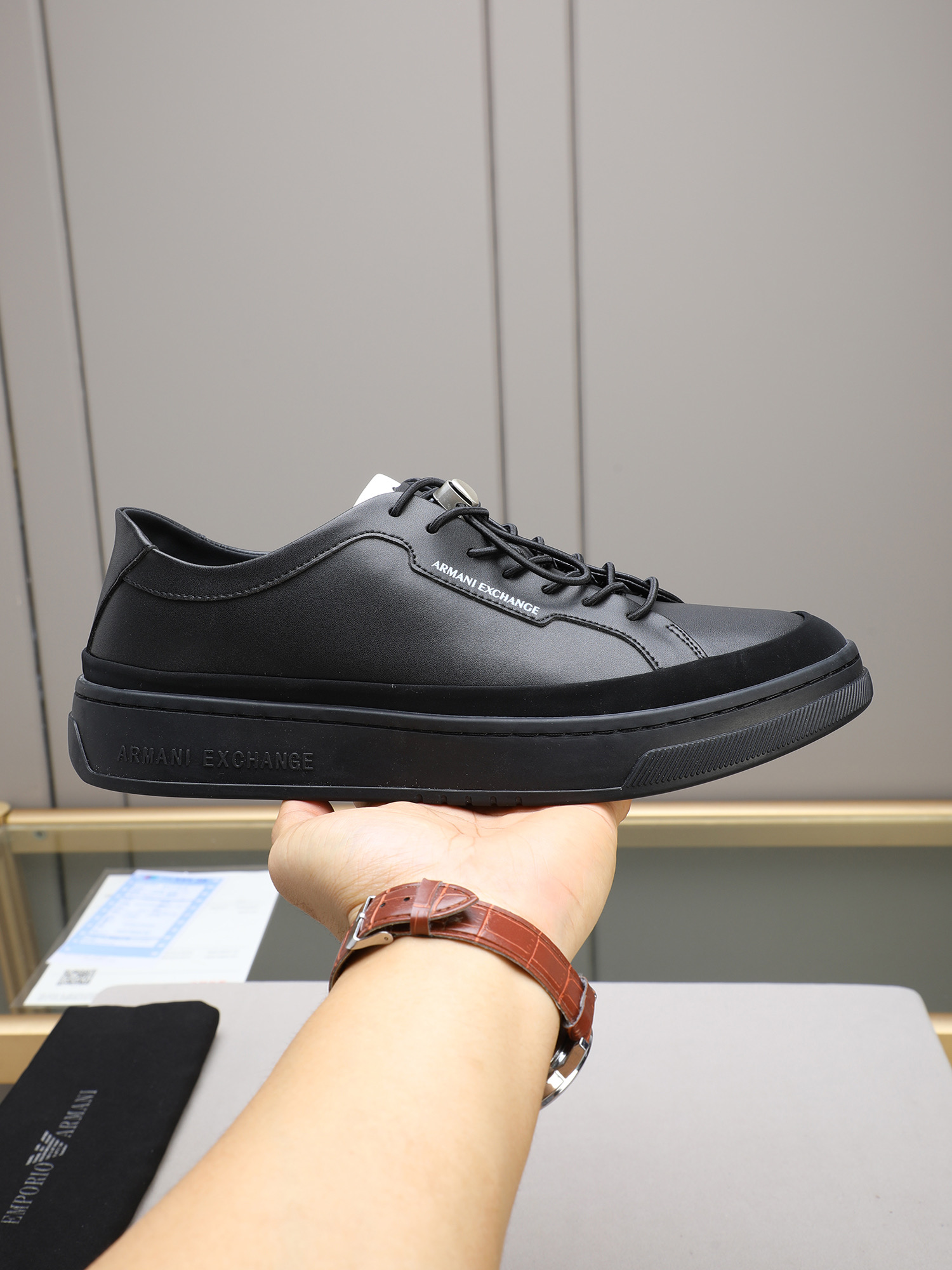 Armani Style Leather Men's Shoes Lookbook Reference image 1