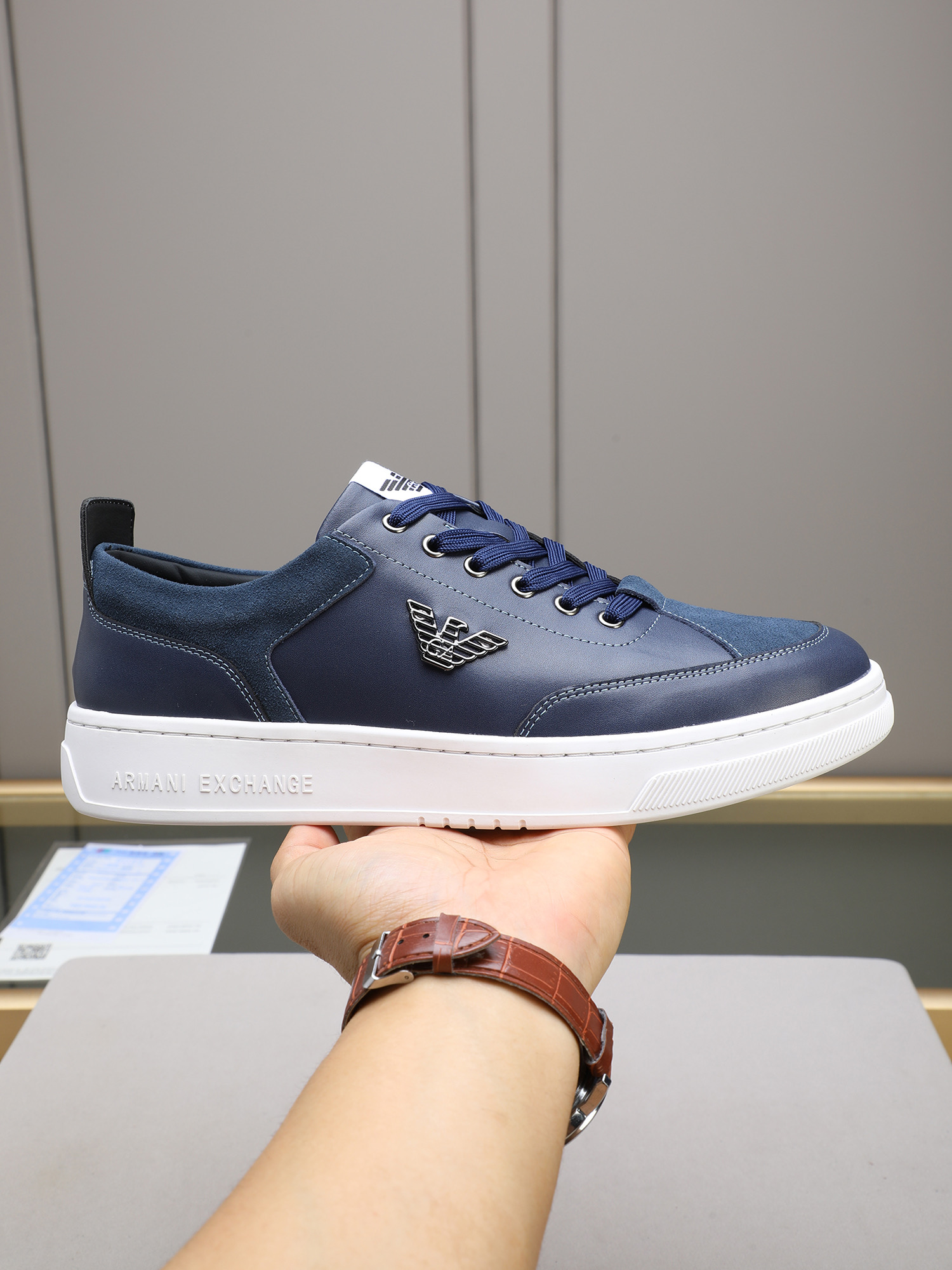 Armani Style Leather Men's Shoes Lookbook Reference image 1