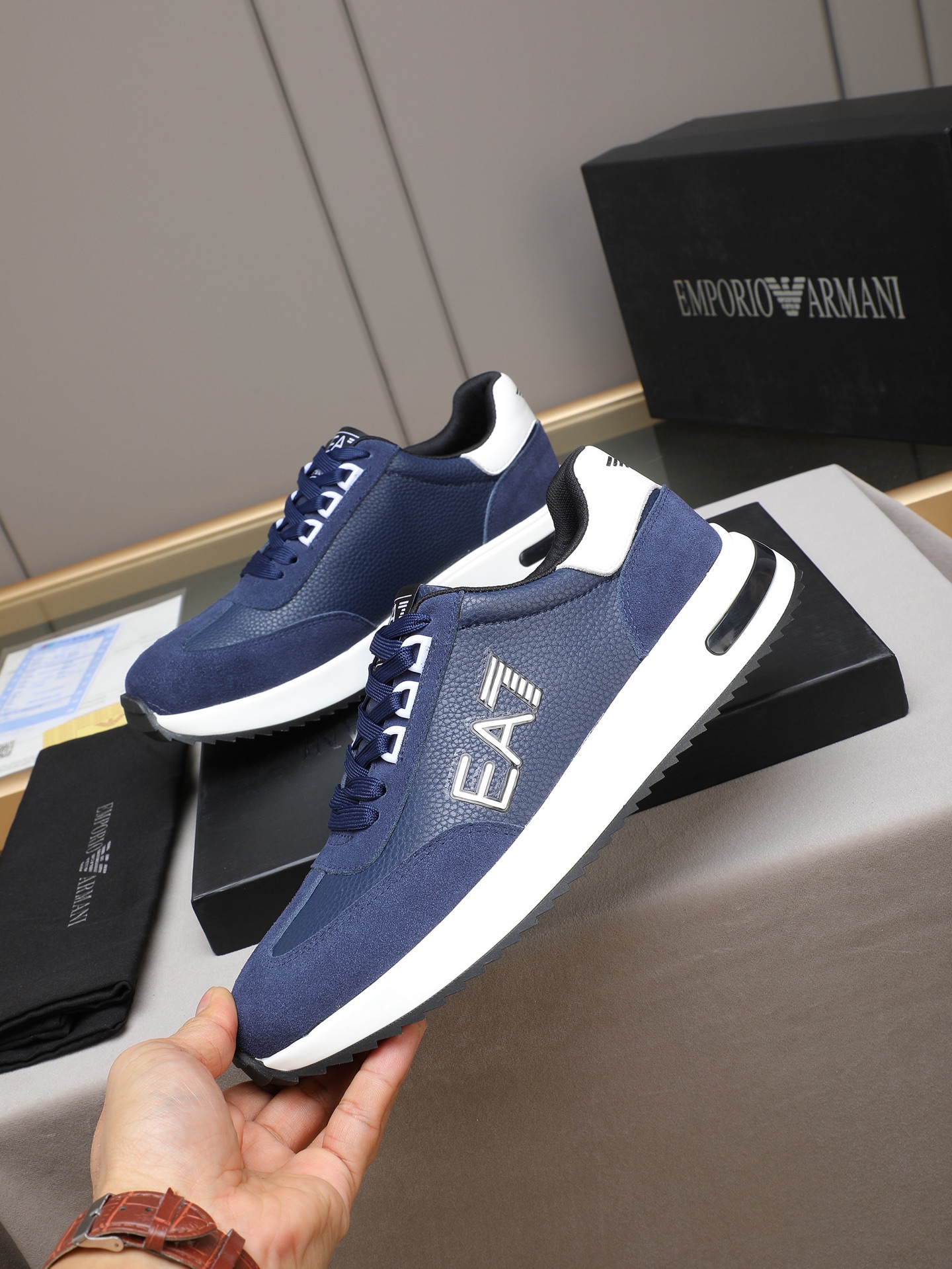 Armani Style Leather Men's Shoes Lookbook Reference image 2