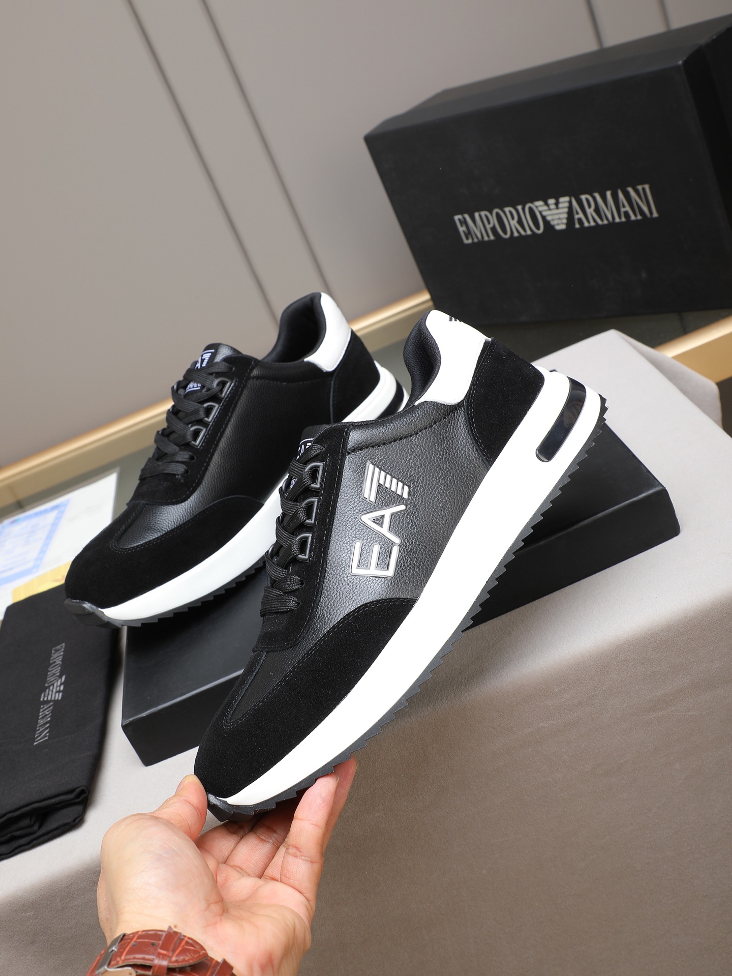 Armani Style Leather Men's Shoes Lookbook Reference image 2