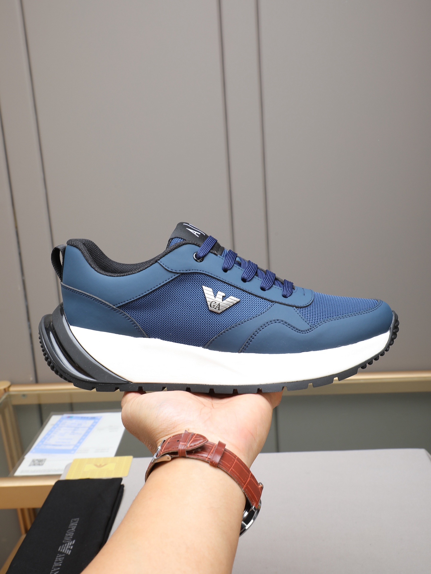 Armani Style Leather Men's Shoes Lookbook Reference image 1