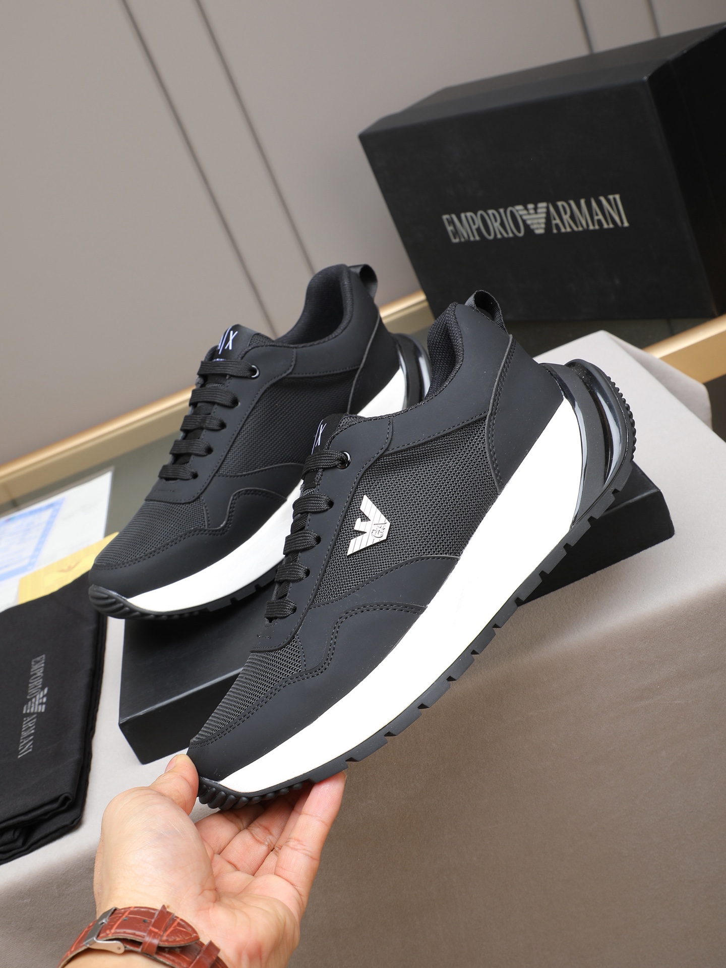 Armani Style Leather Men's Shoes Lookbook Reference image 2