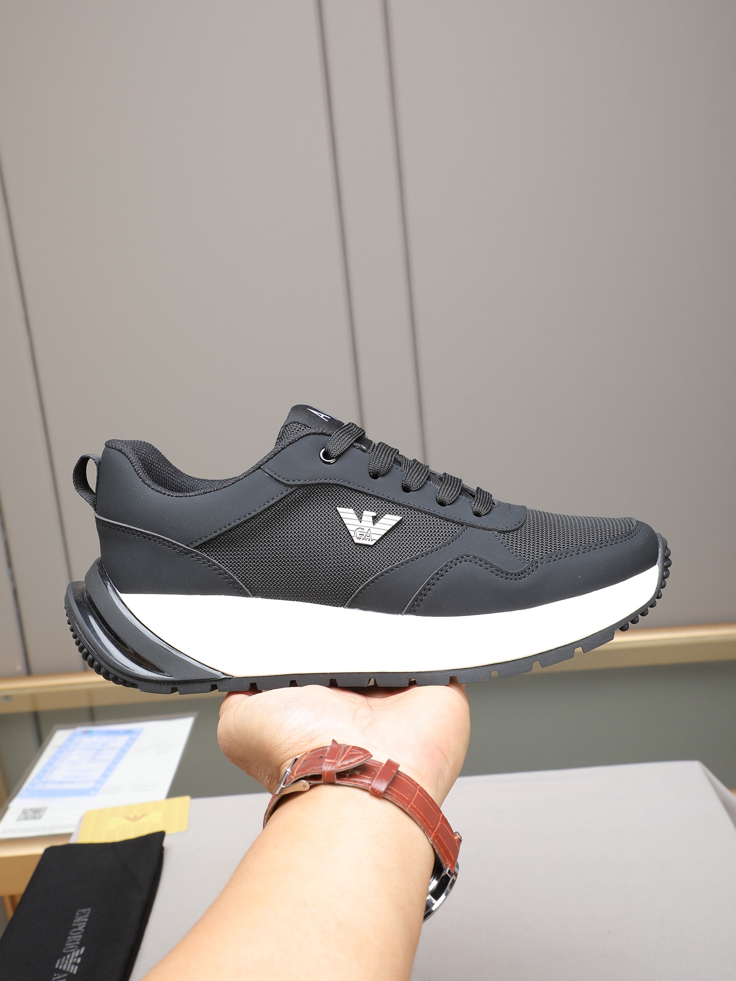 Armani Style Leather Men's Shoes Lookbook Reference image 1