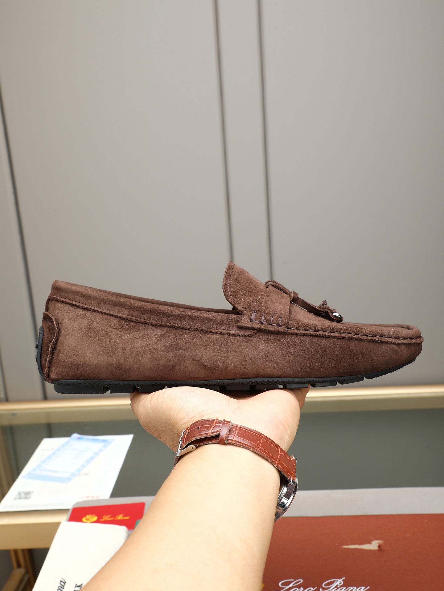 NO:887307,P LP men's slip-on shoes with rubber anti-slip soles, 2026 official website synchronization, imported first-layer cowhide leather lining!  38-44(45 46 customized),,loro piana,cowhide19860909P LP一脚蹬男士豆豆鞋橡胶防滑底 2026官网同步 进口头层牛皮皮里 ！38-44(45 46定做),,loro piana,cowhide,Men's shoes