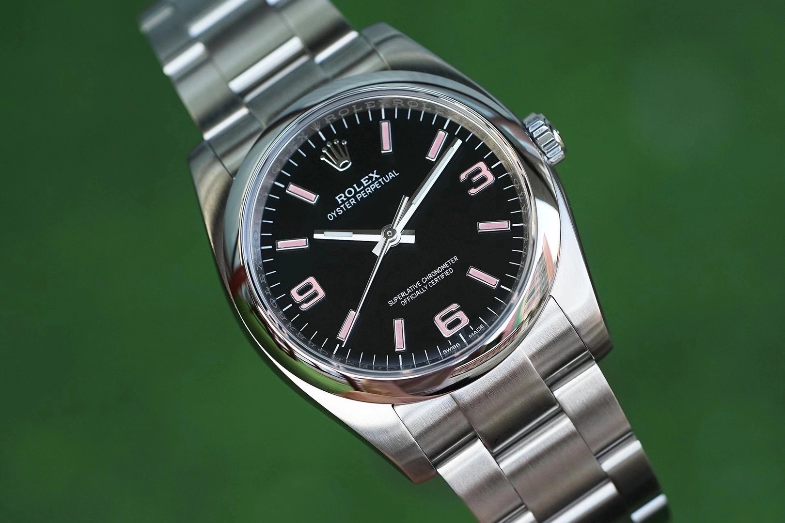 Rolex Oyster Perpetual 36 116000 stainless steel case and bezel, black dial, stainless steel bracelet 36mm Unisex Automatic
