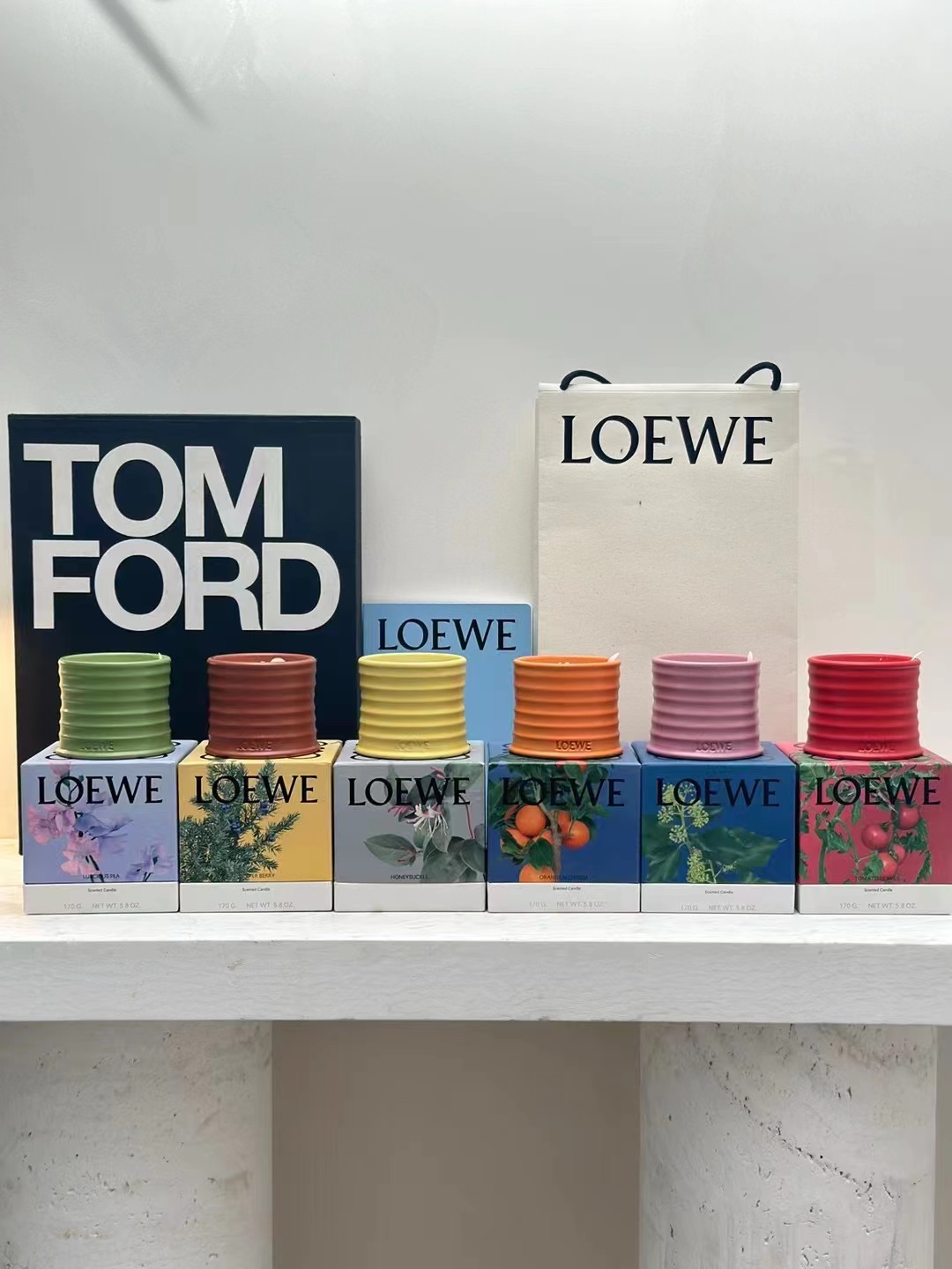 🔥Actividad🔥🔥🔥 Velas aromáticas Loewe en stock, gran cantidad en almacén🔥Madreselva, hoja de tomate, bola de ciprés…
