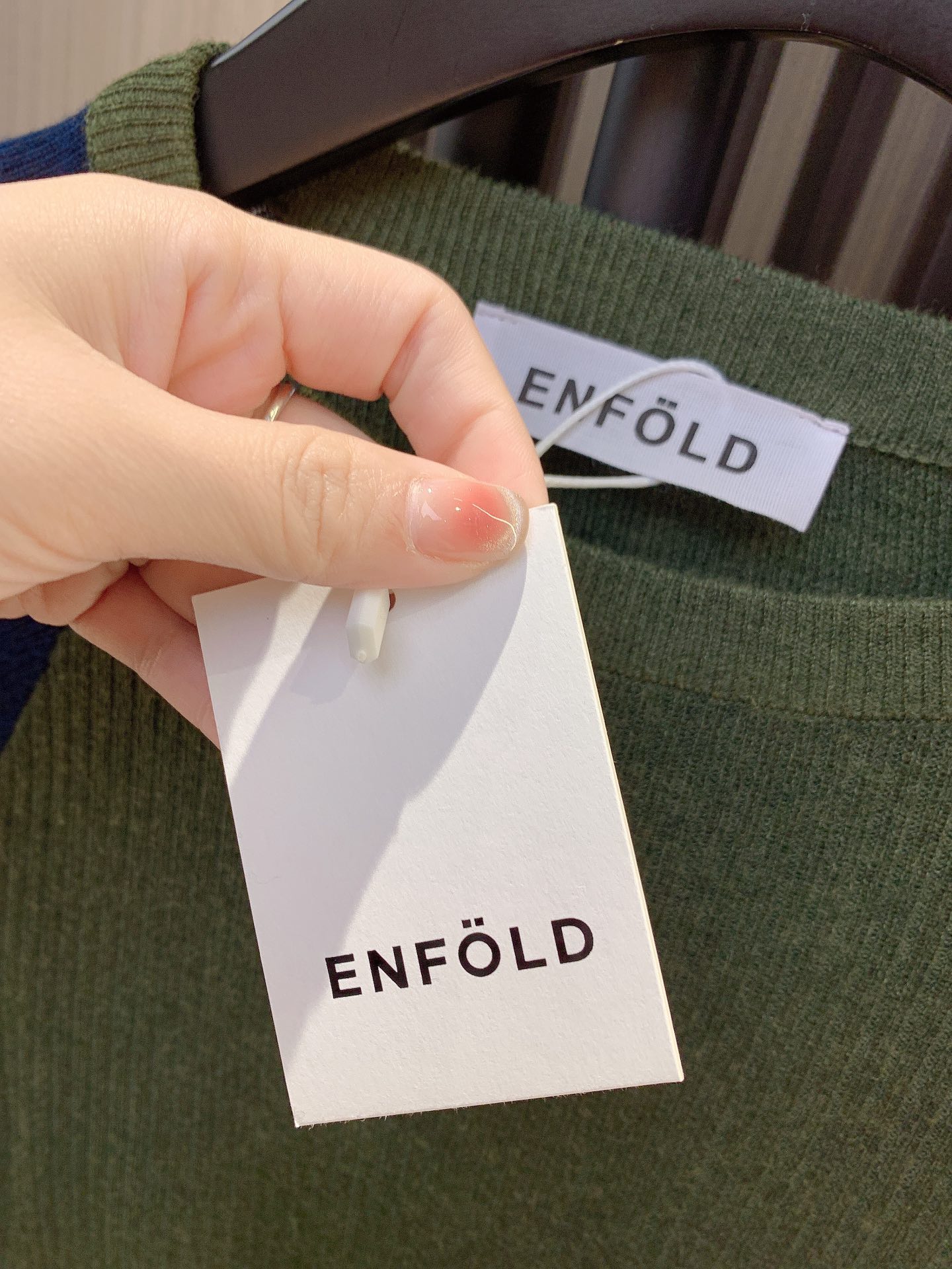 ENFOLD24秋款%80羊毛%20棉撞色长长款打底衫小众品牌设计款面料亲肤舒适百搭休闲随意搭配各个颜色