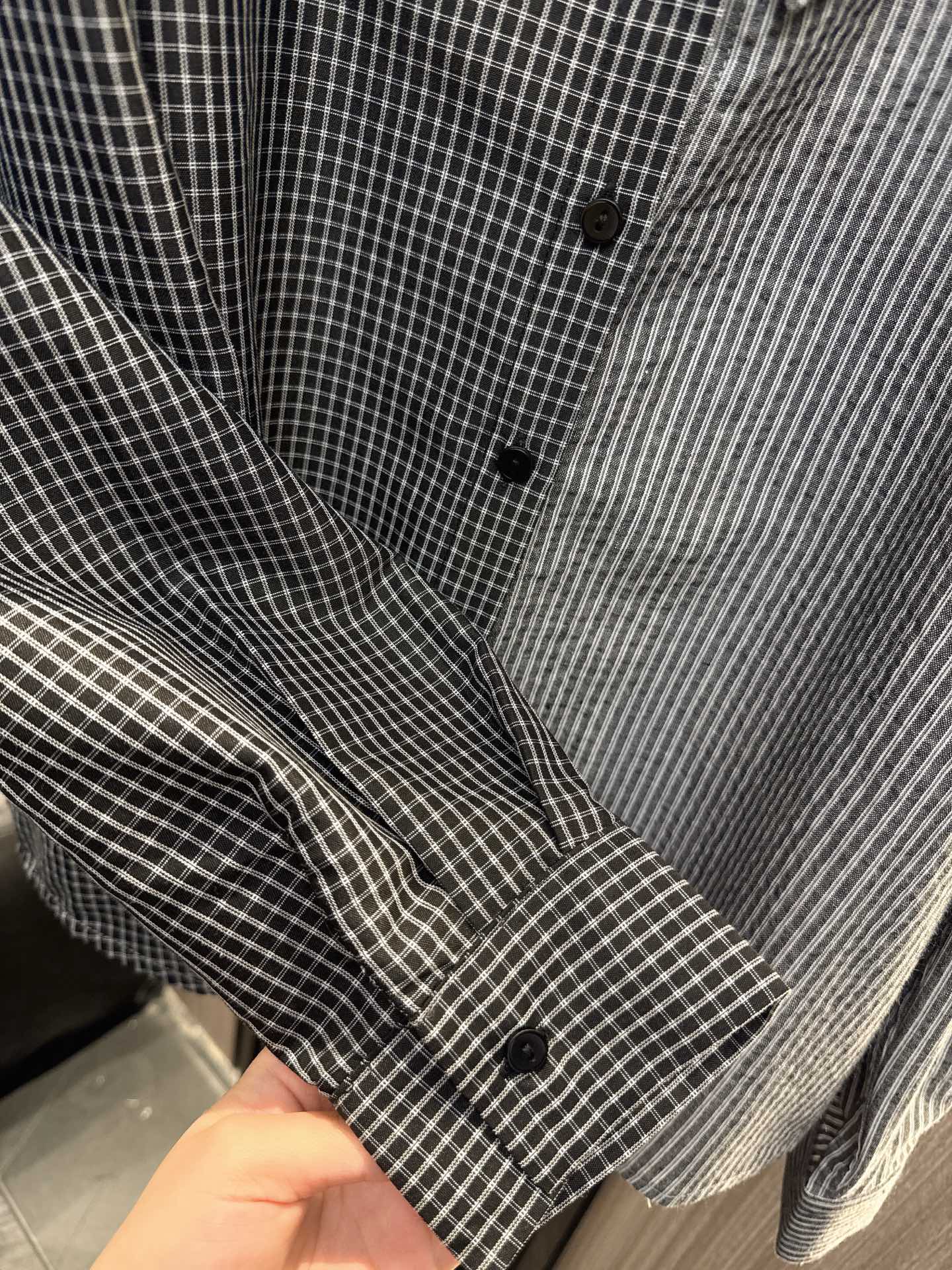 ✨✨✨ENFOLD✨✨✨ 2025秋冬新款💫条纹格子衬衫拼接针织假两件上衣，一件搞定所有搭配！精选优质面